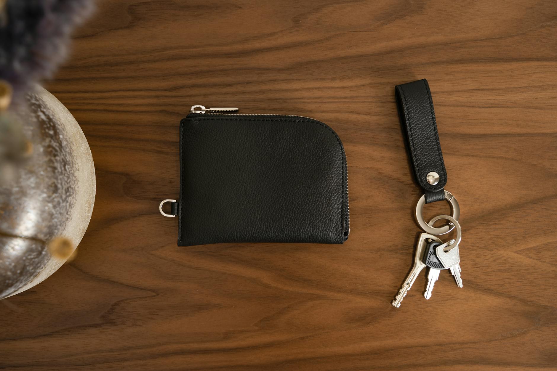 Mens Key Organizer Leather Metal Accessories