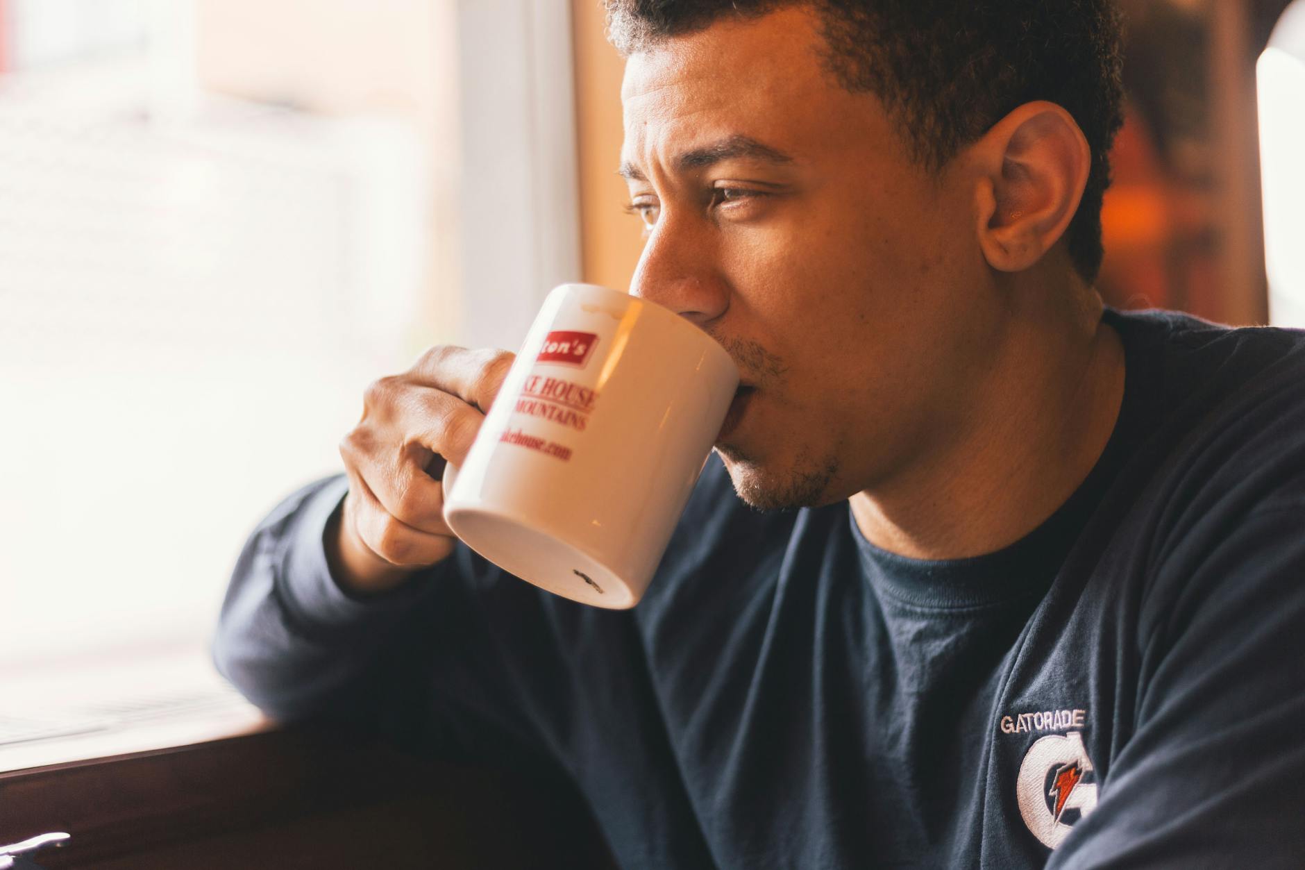 Person Drinking Coffee