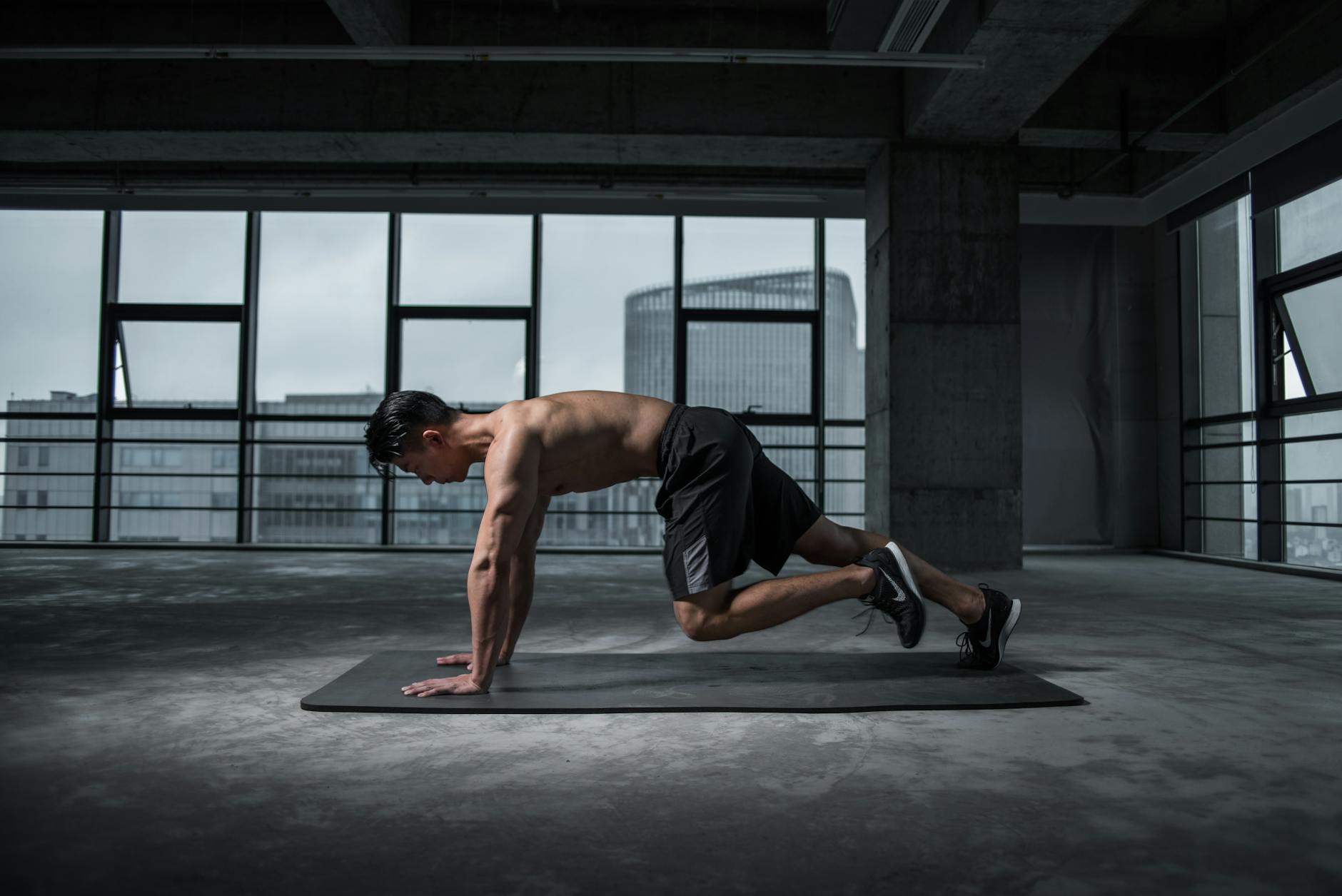 Mountain Climbers Exercise Core Strength Workout
