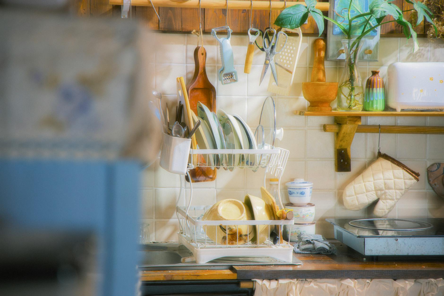 Over-the-sink Drying Rack Kitchen Organization