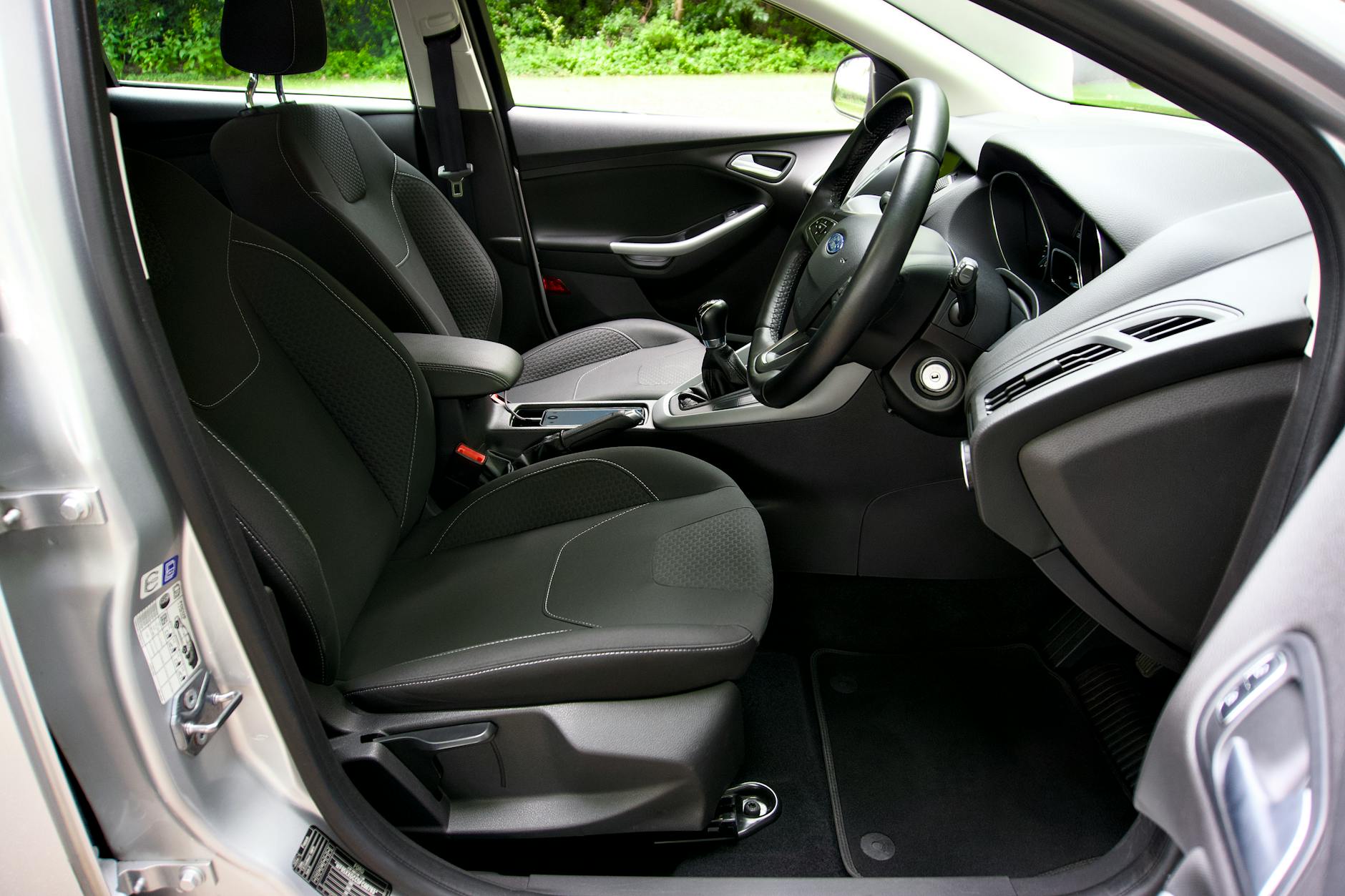 Clean Car Interior With Passenger Seat Adjustment