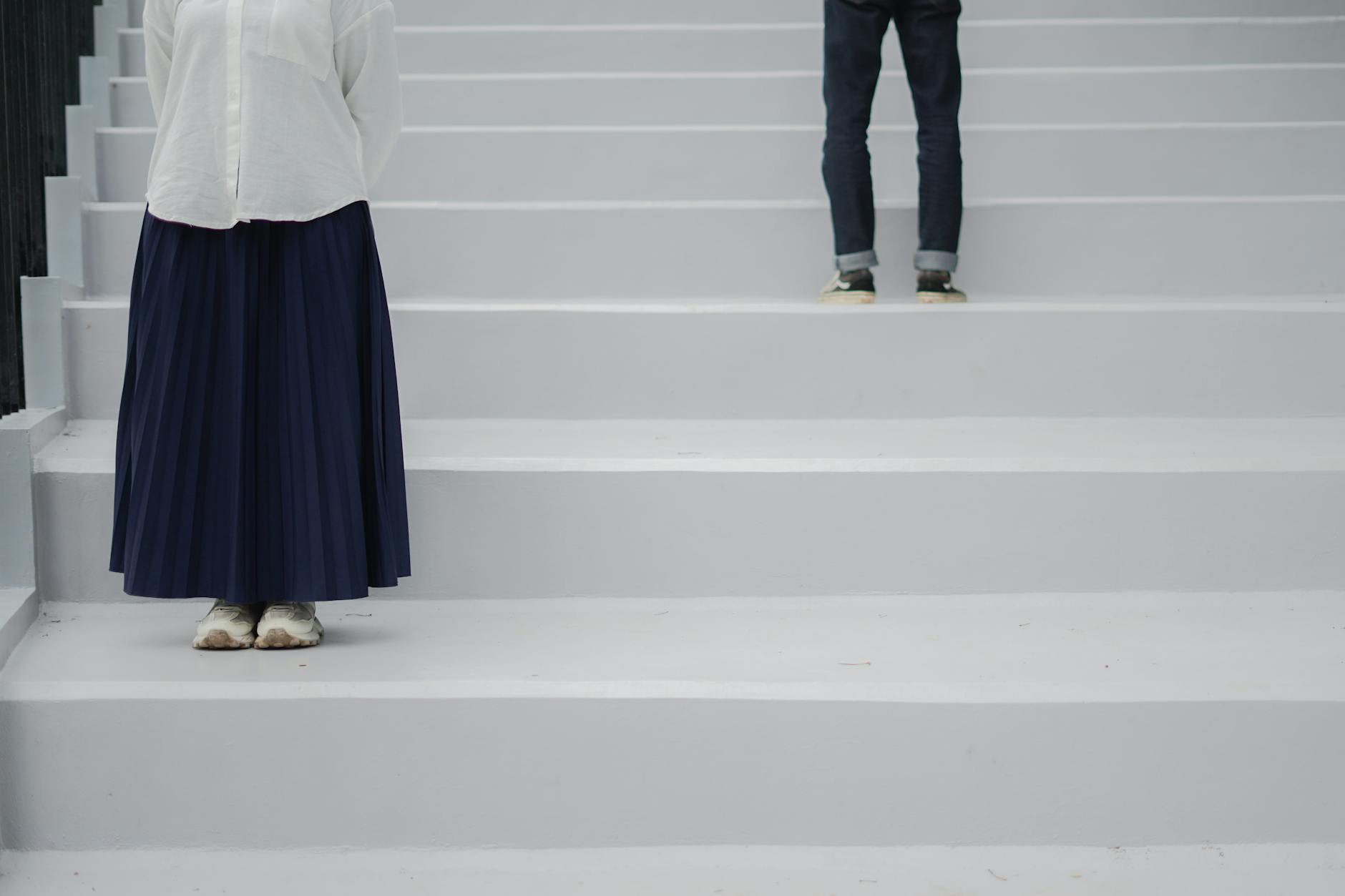 Plus-size Fashion A-line Skirts Pleated Skirts Side Slit Skirts Midi-length Skirts