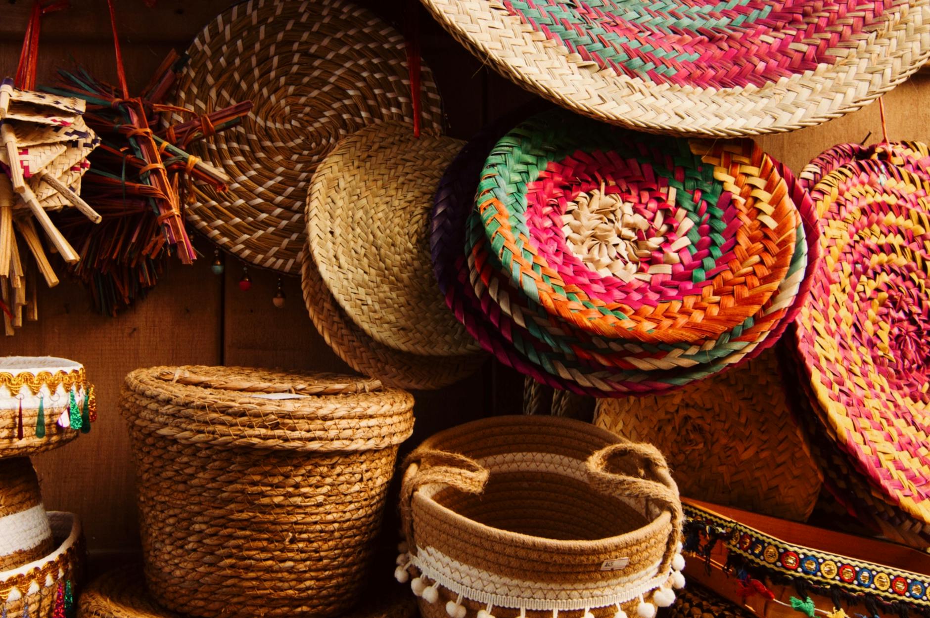 Woven Wall Baskets Decor