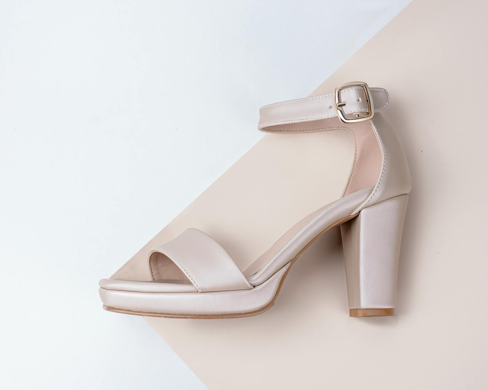 Nude Block Heels Professional Women