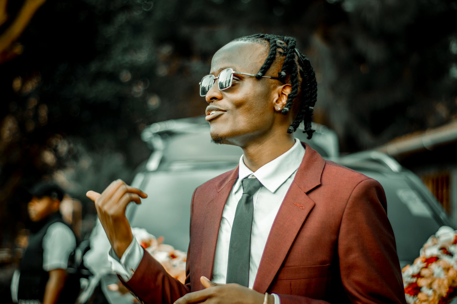 Burgundy Suit Jacket