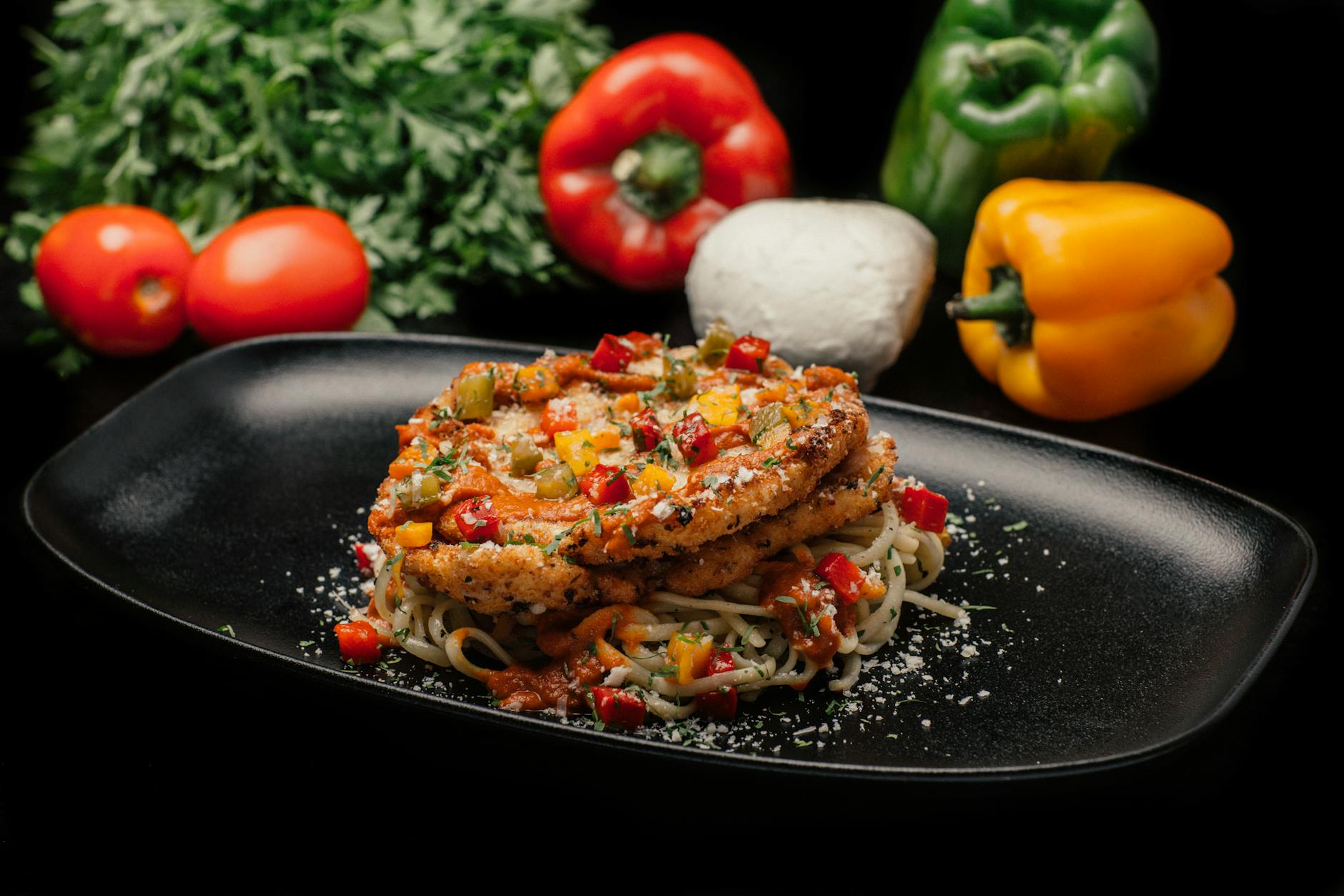 Seitan Scaloppini Vegan Dish High Protein Mediterranean