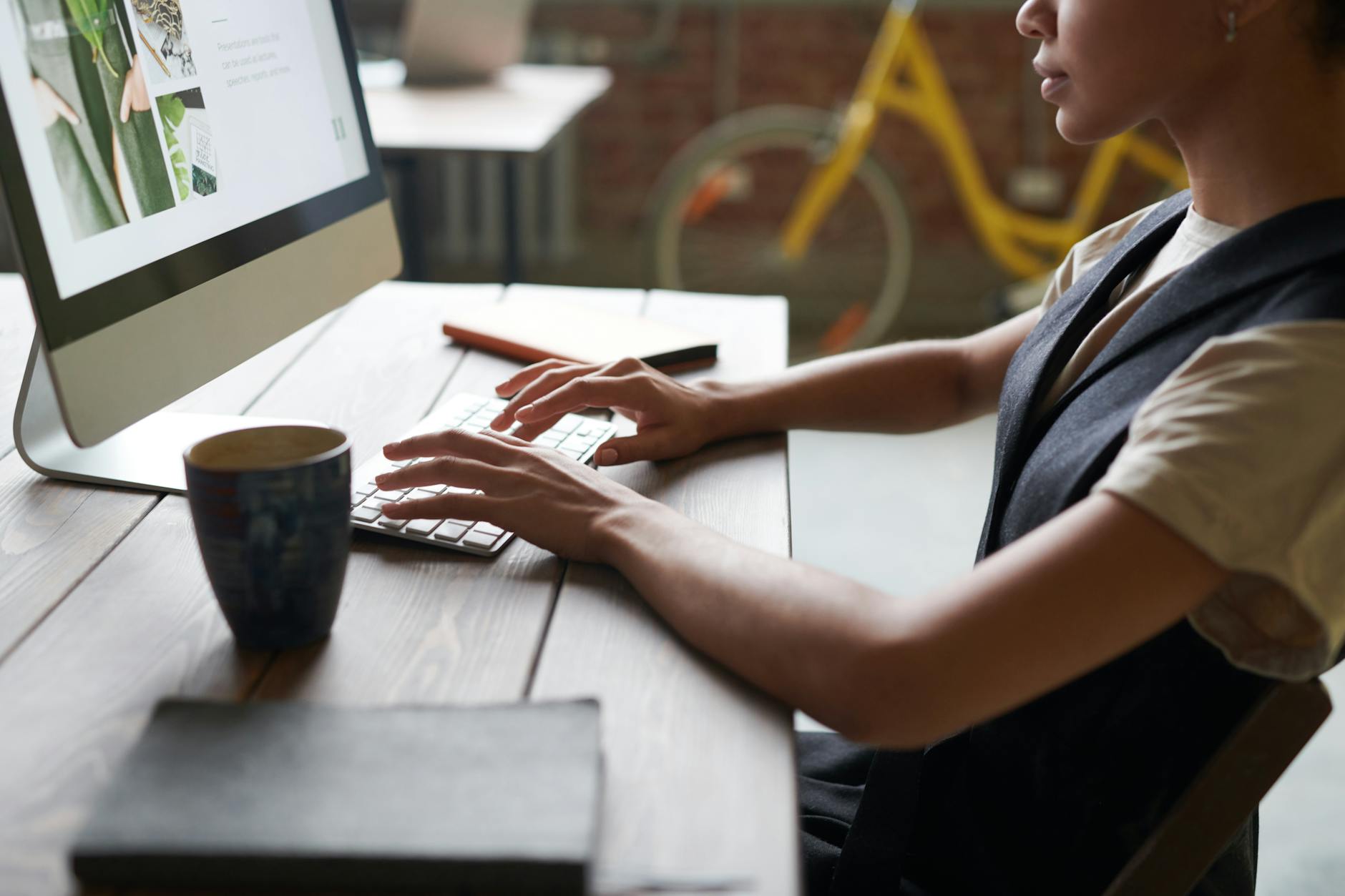 Person Sitting At Desk
