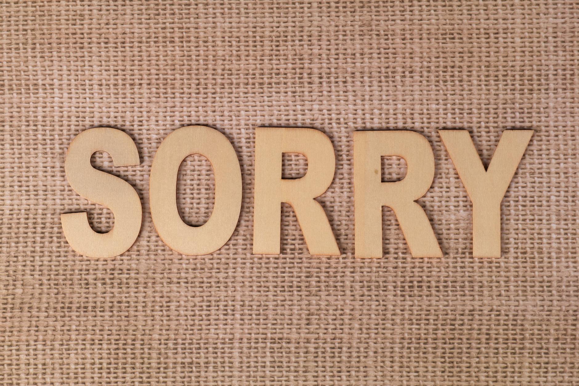 Person Apologizing Sincerely