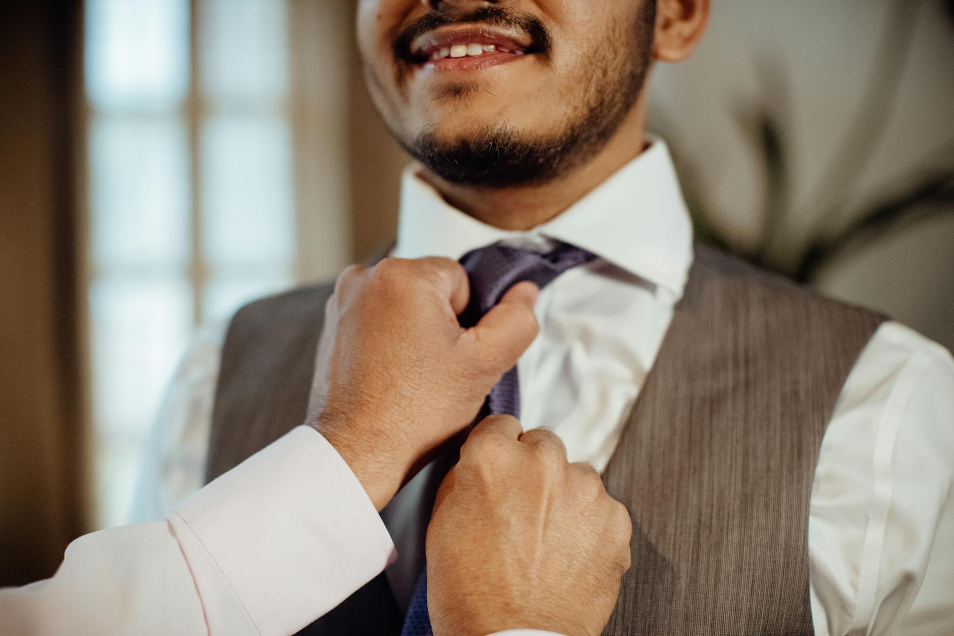 Mens Fashion Tie Knot Collar Size