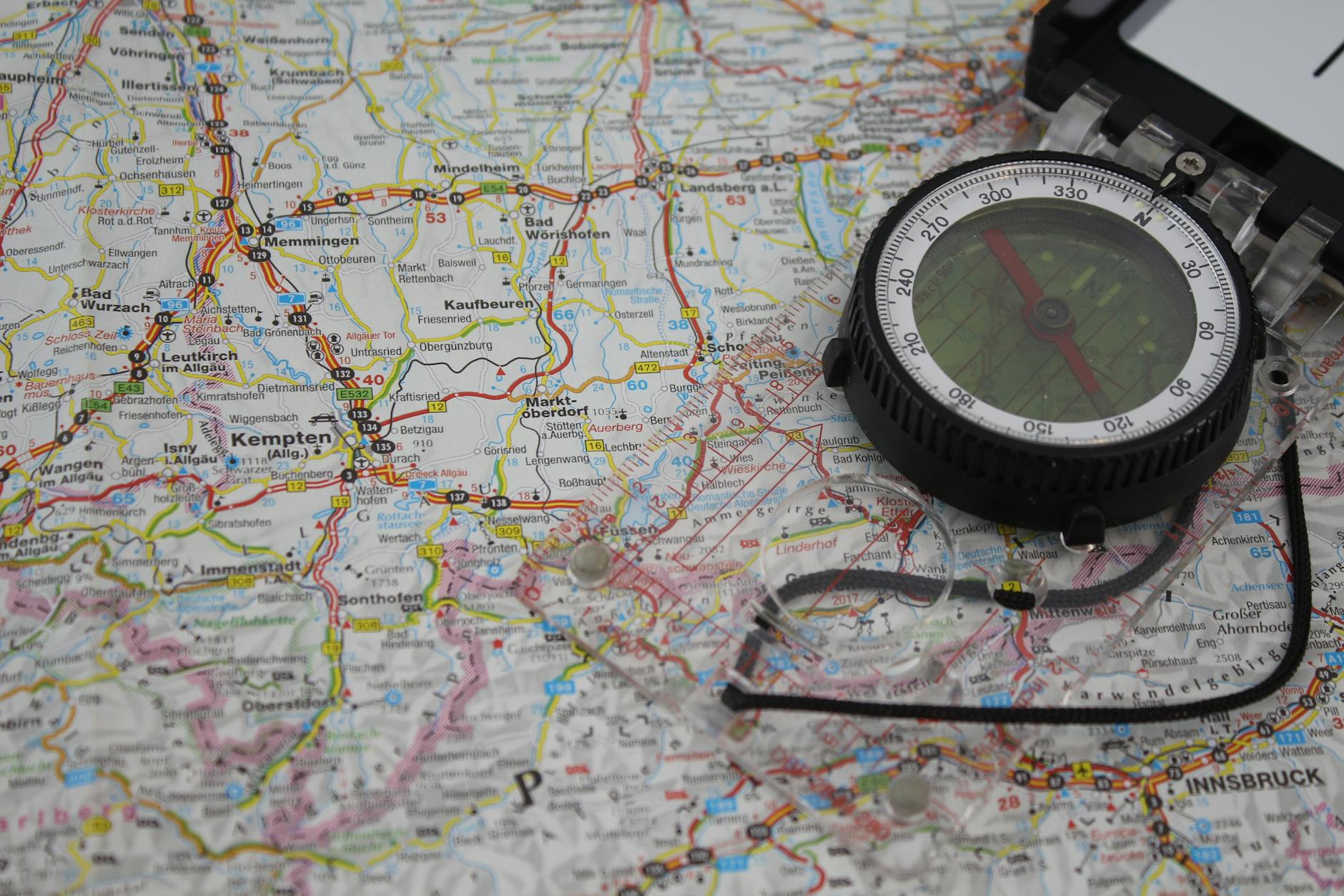 Physical Maps And Compass