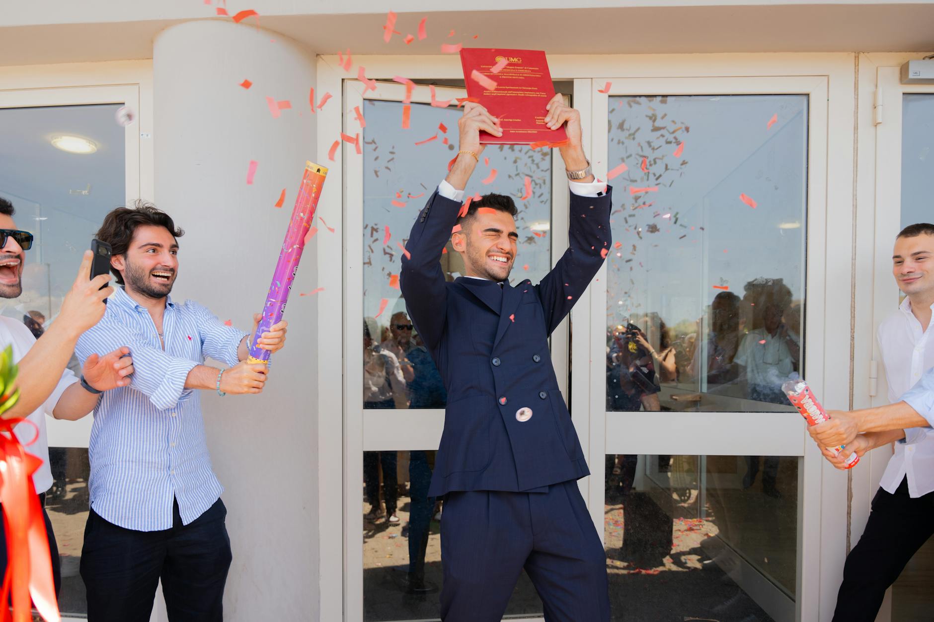 Friends Celebrating Success