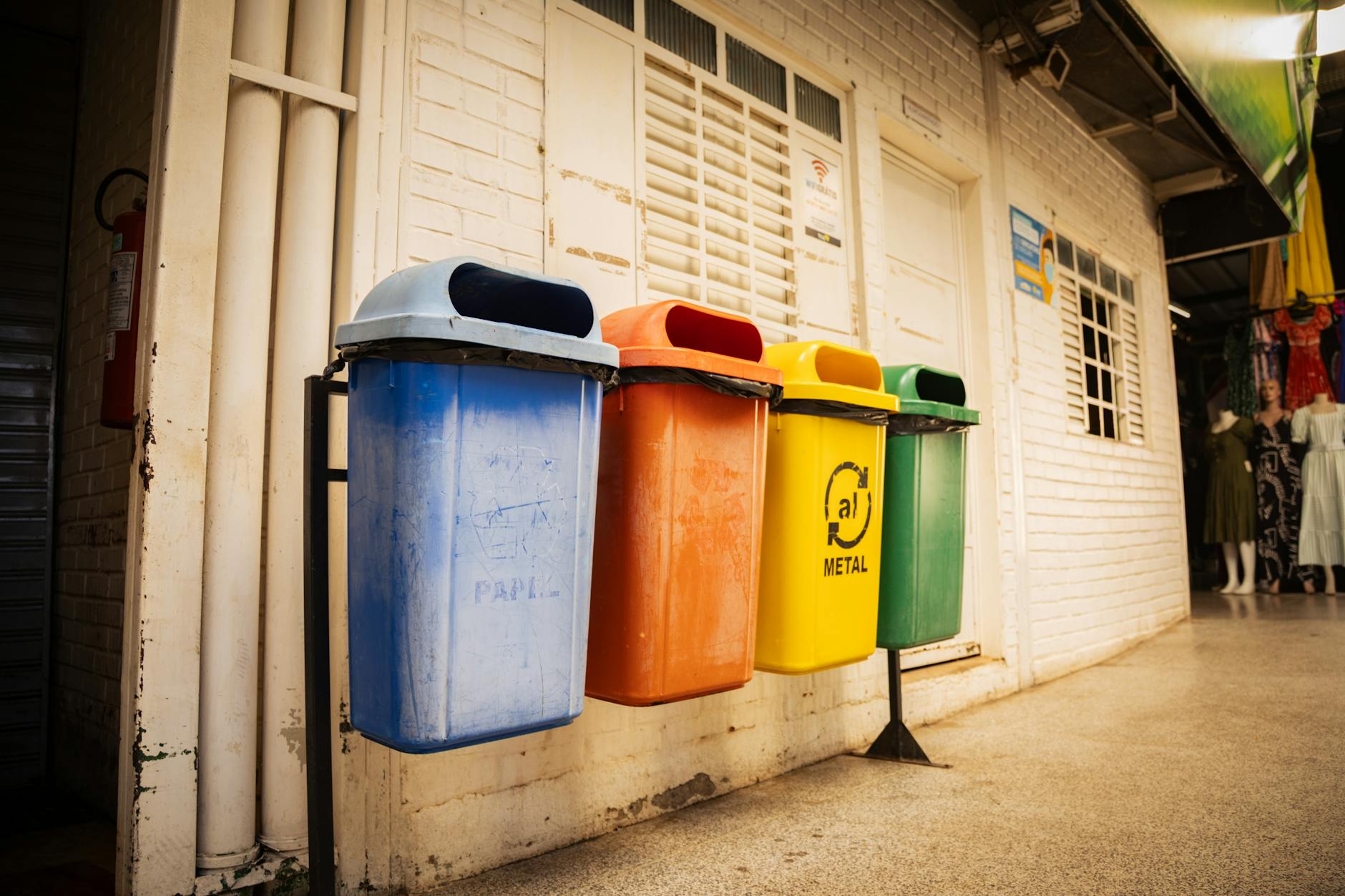 Colorful Plastic Bins