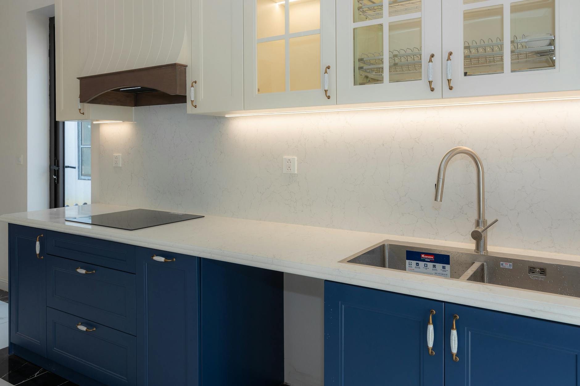Navy Blue Kitchen Cabinets Modern Interior Design
