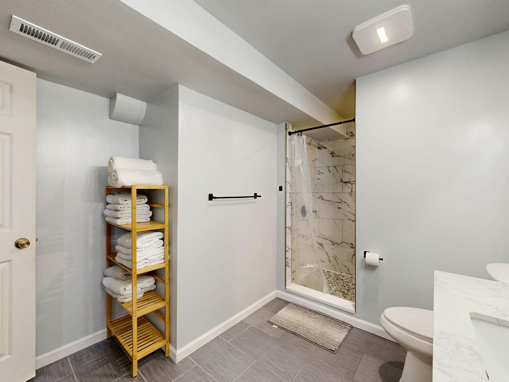 Gray Wood Flooring Home Renovation