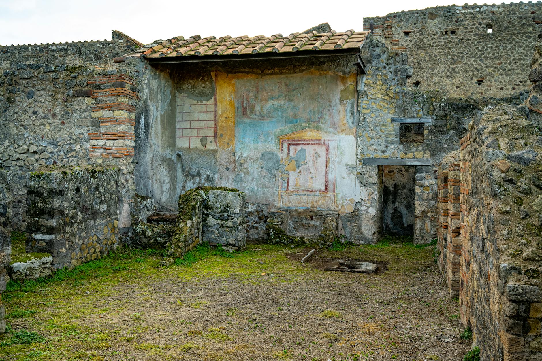 Pompeii Historic Site Excavation Volcanic Ash Roman City Artifacts Frescoes Mosaics Ancient Streets
