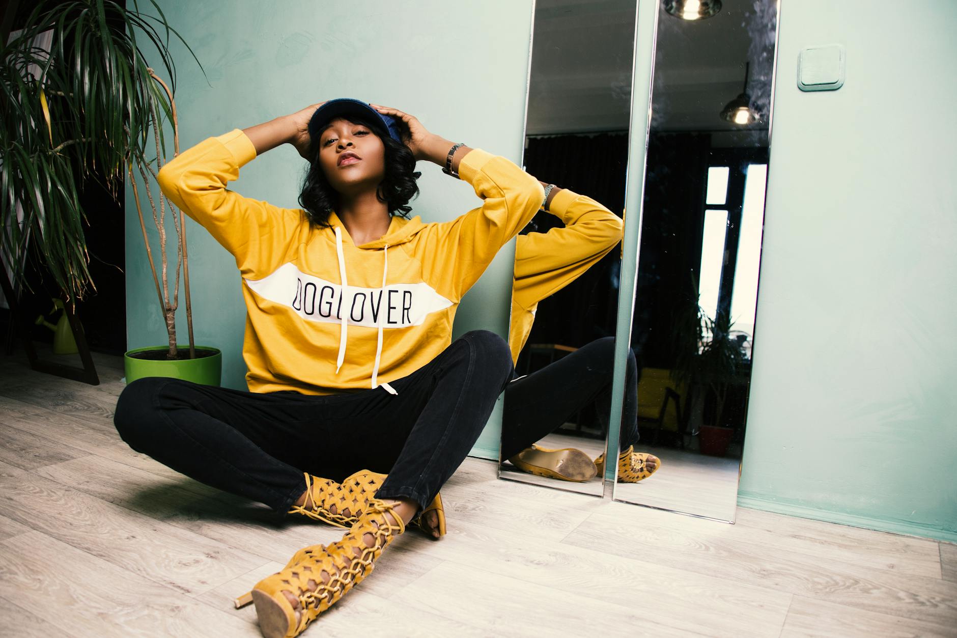 Young Adult In Casual Outfit