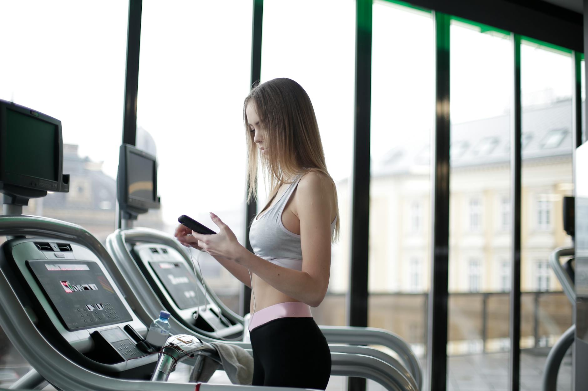 Gym Distraction Phone Use Workout
