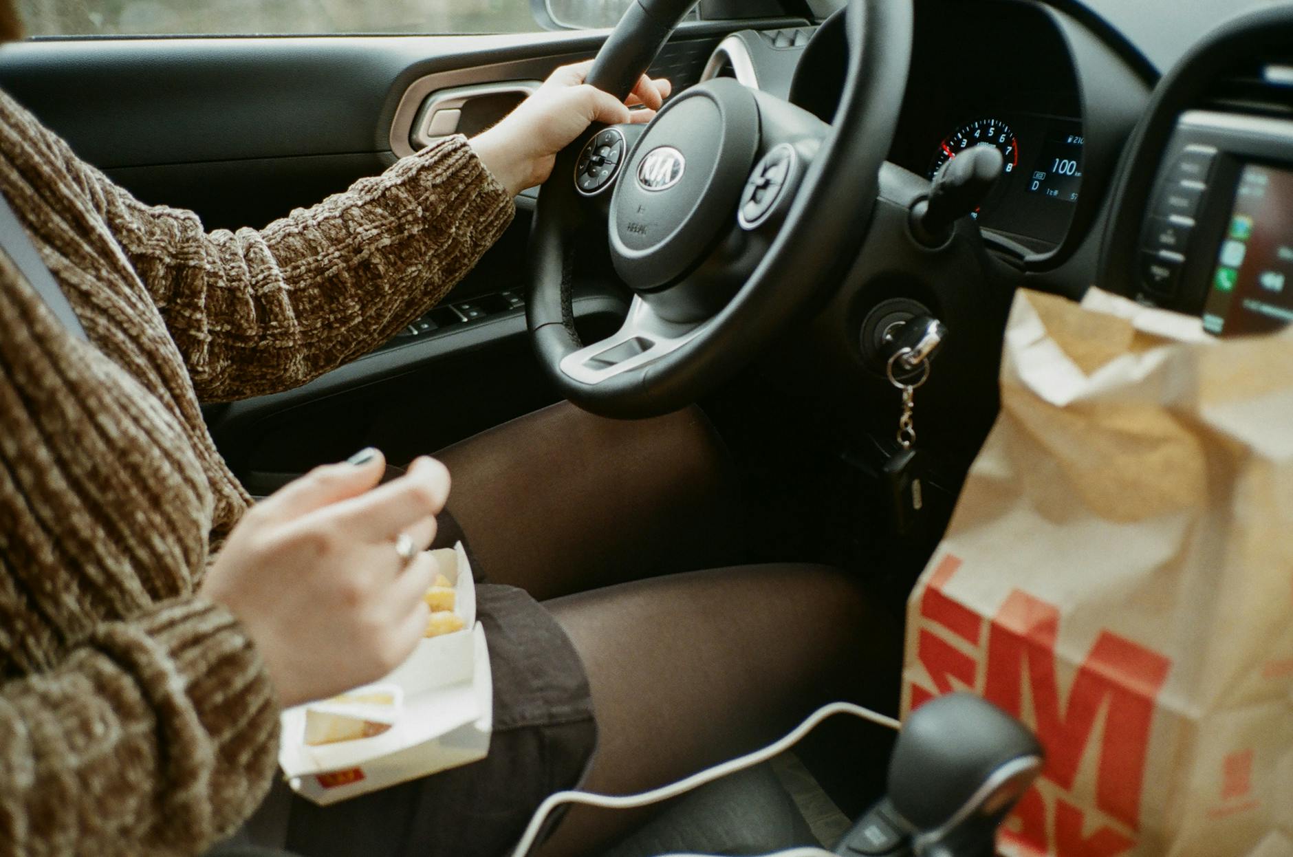 Eating Messy Foods Car