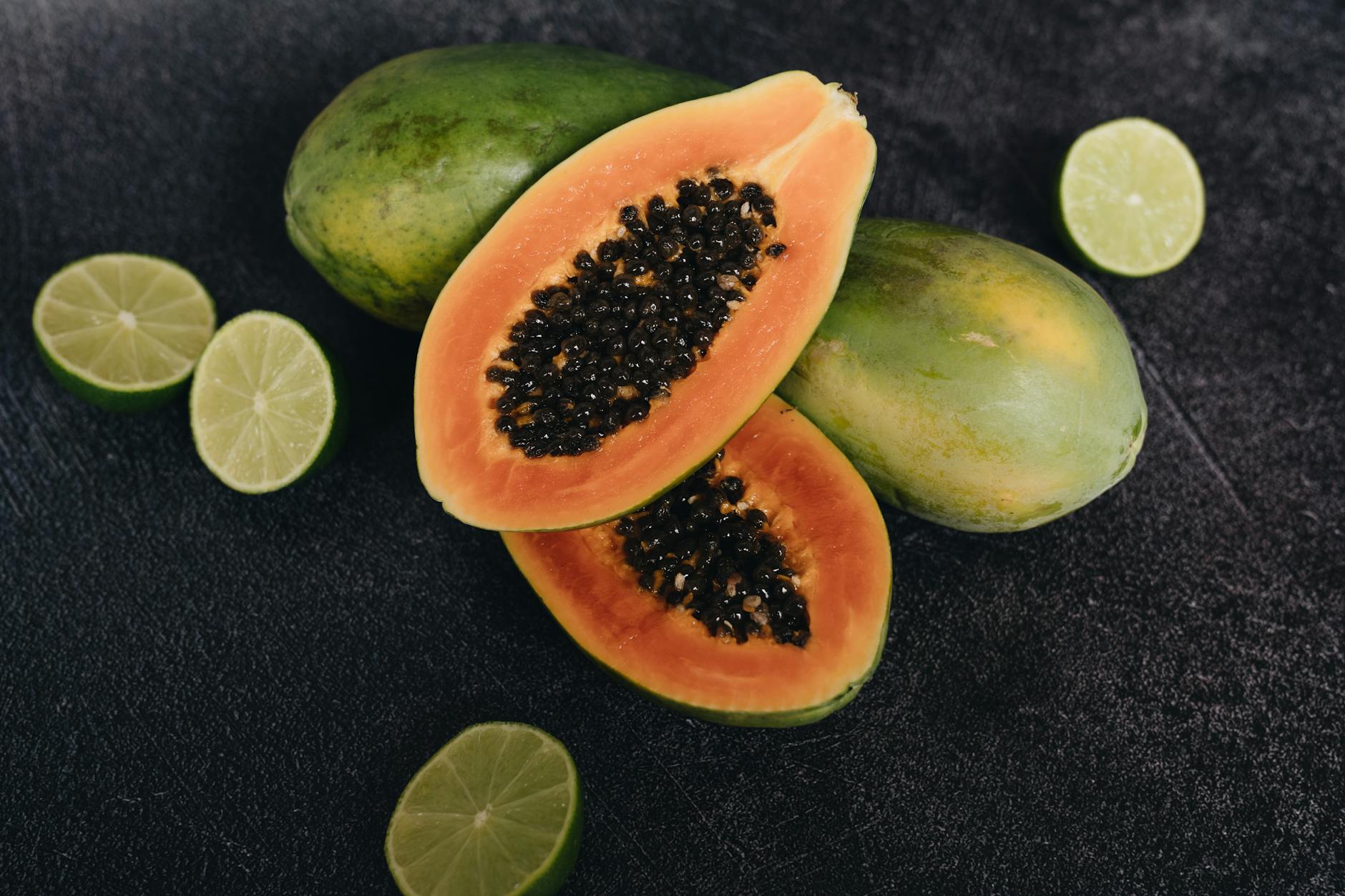 Papaya Lime Smoothie Healthy Ingredients