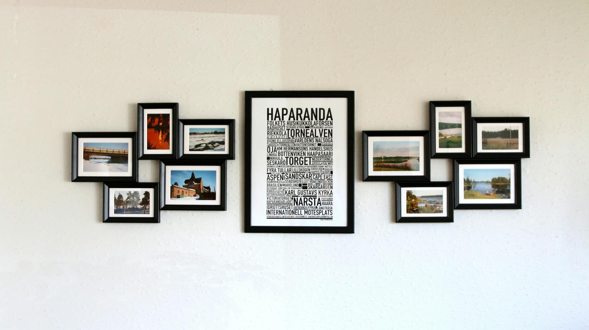 Mismatched Photo Frames Home Decor Gallery Wall