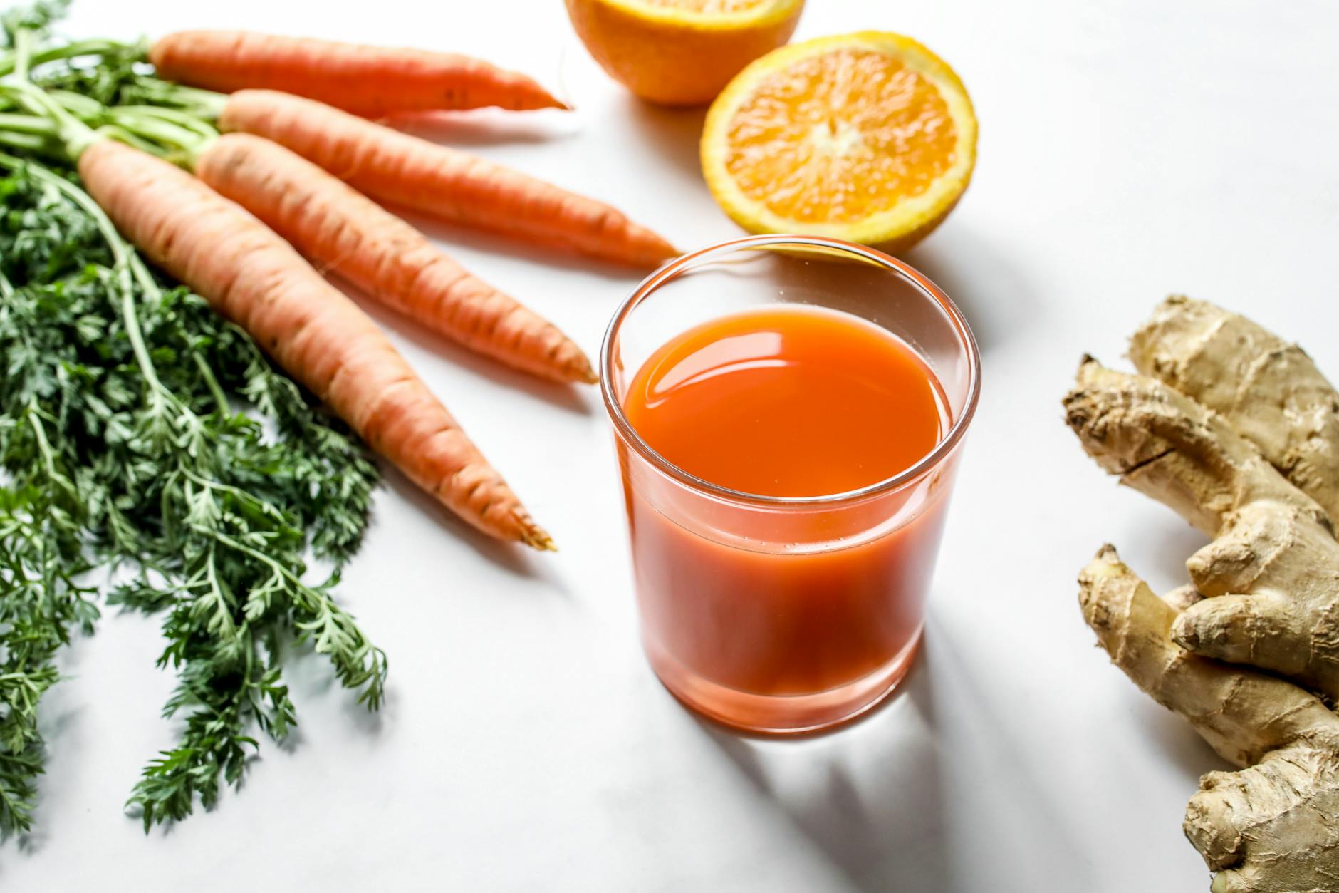 Carrot Ginger Smoothie Detox Glowing Skin