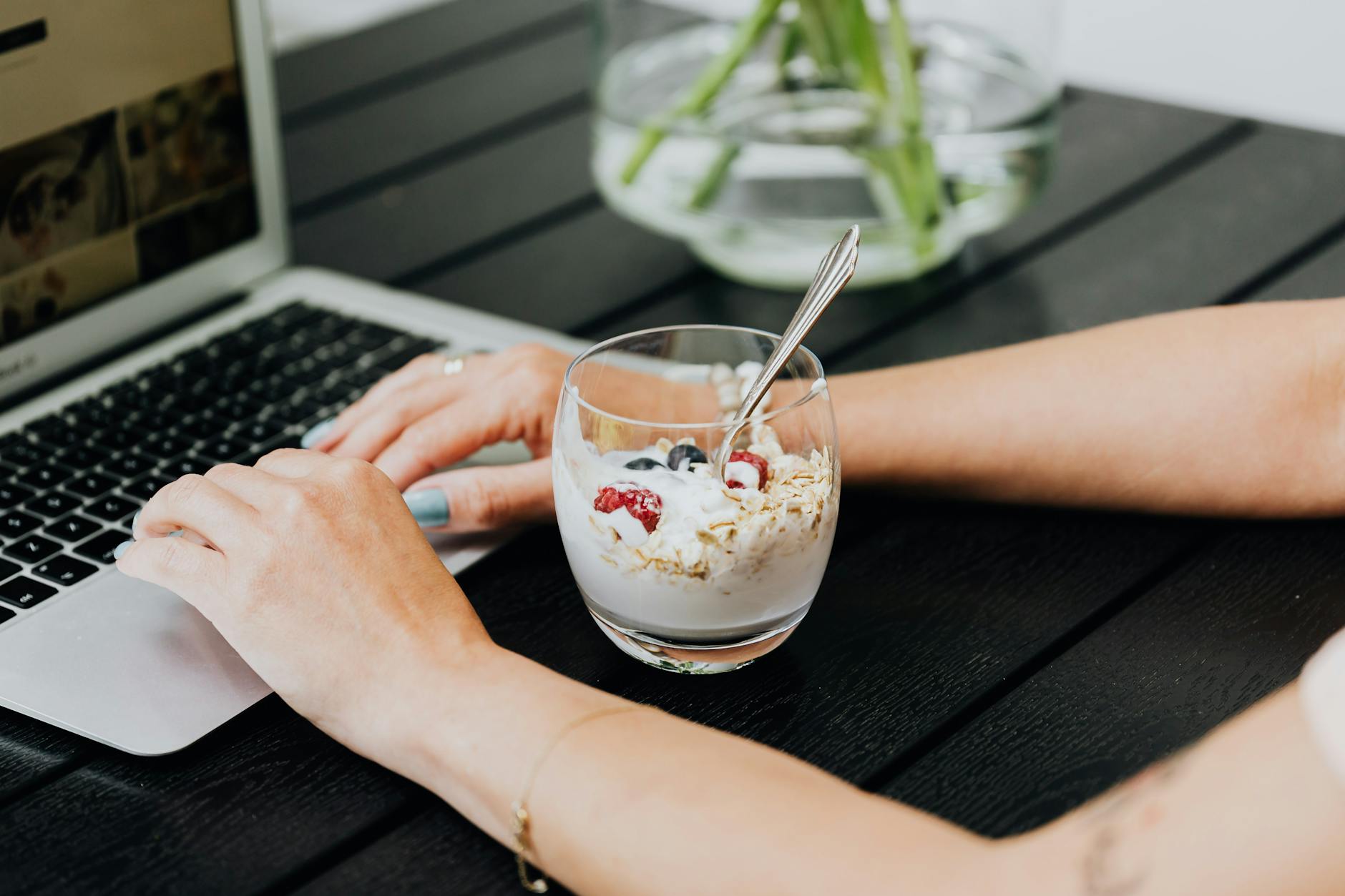 Greek Yogurt Mixed Berries Healthy Snack
