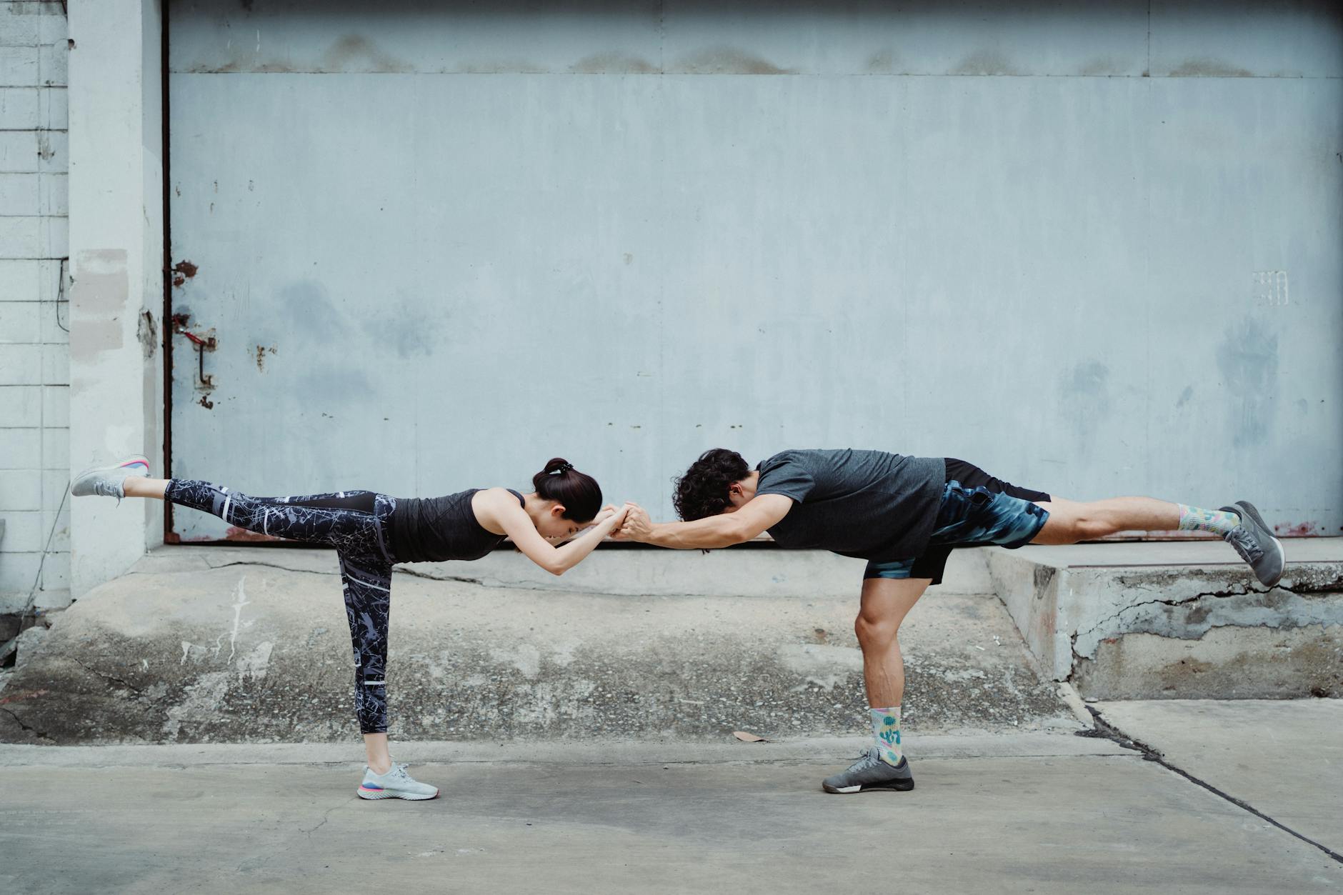 Couples Workout Exercising Together Fitness Activities