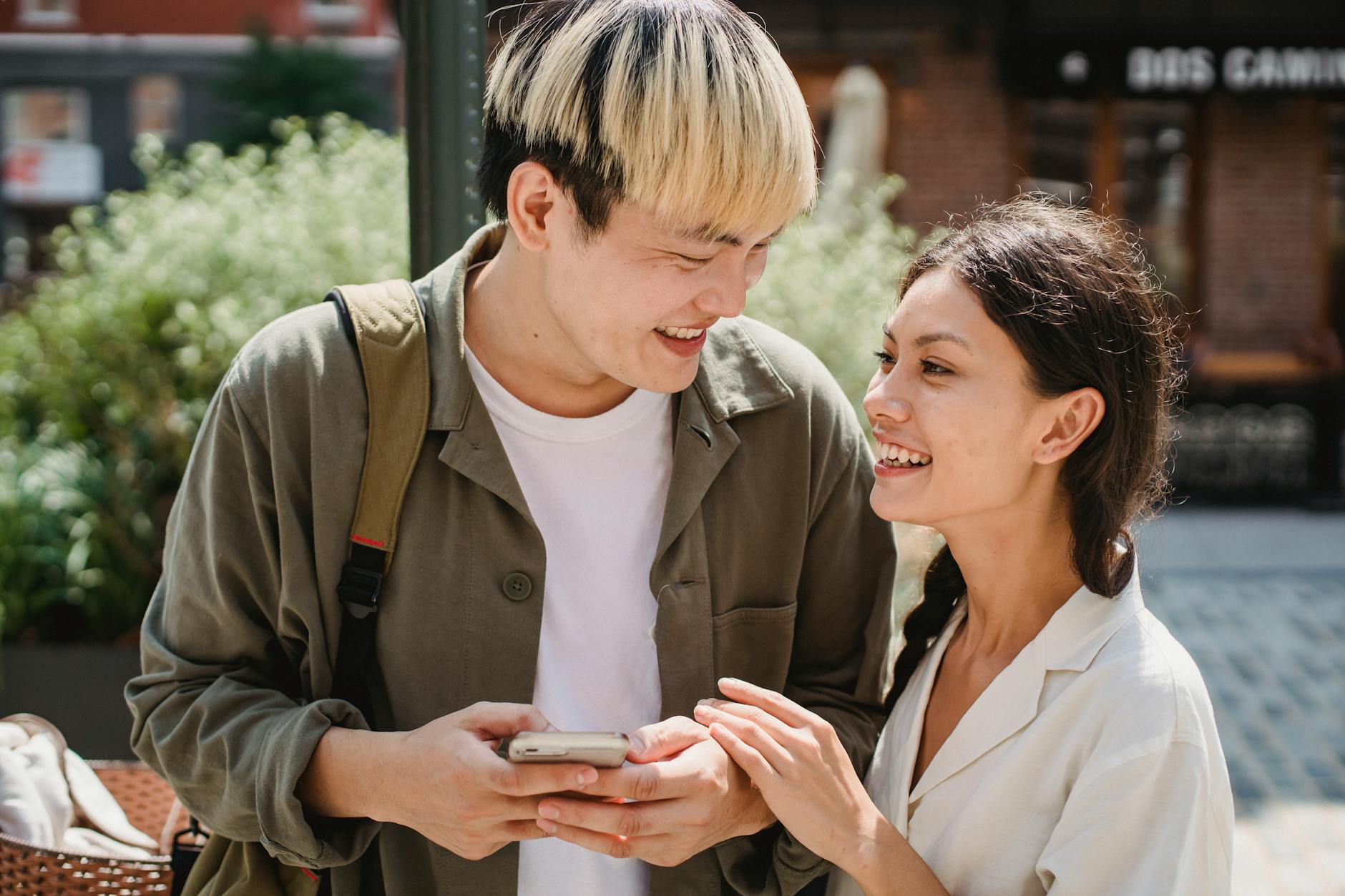 Couple Ignoring Each Other Phone Dinner