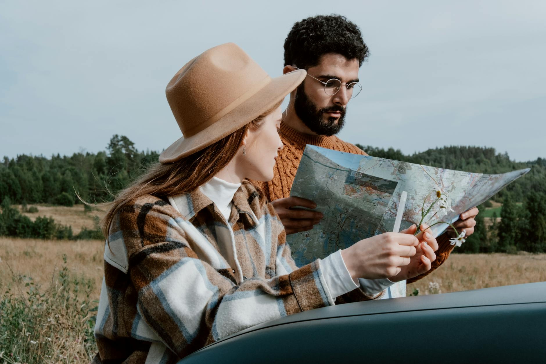 Couple Planning Trip Together