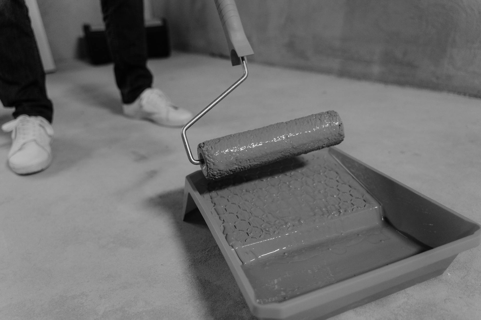 Monochrome Gray Interiors Home Renovation