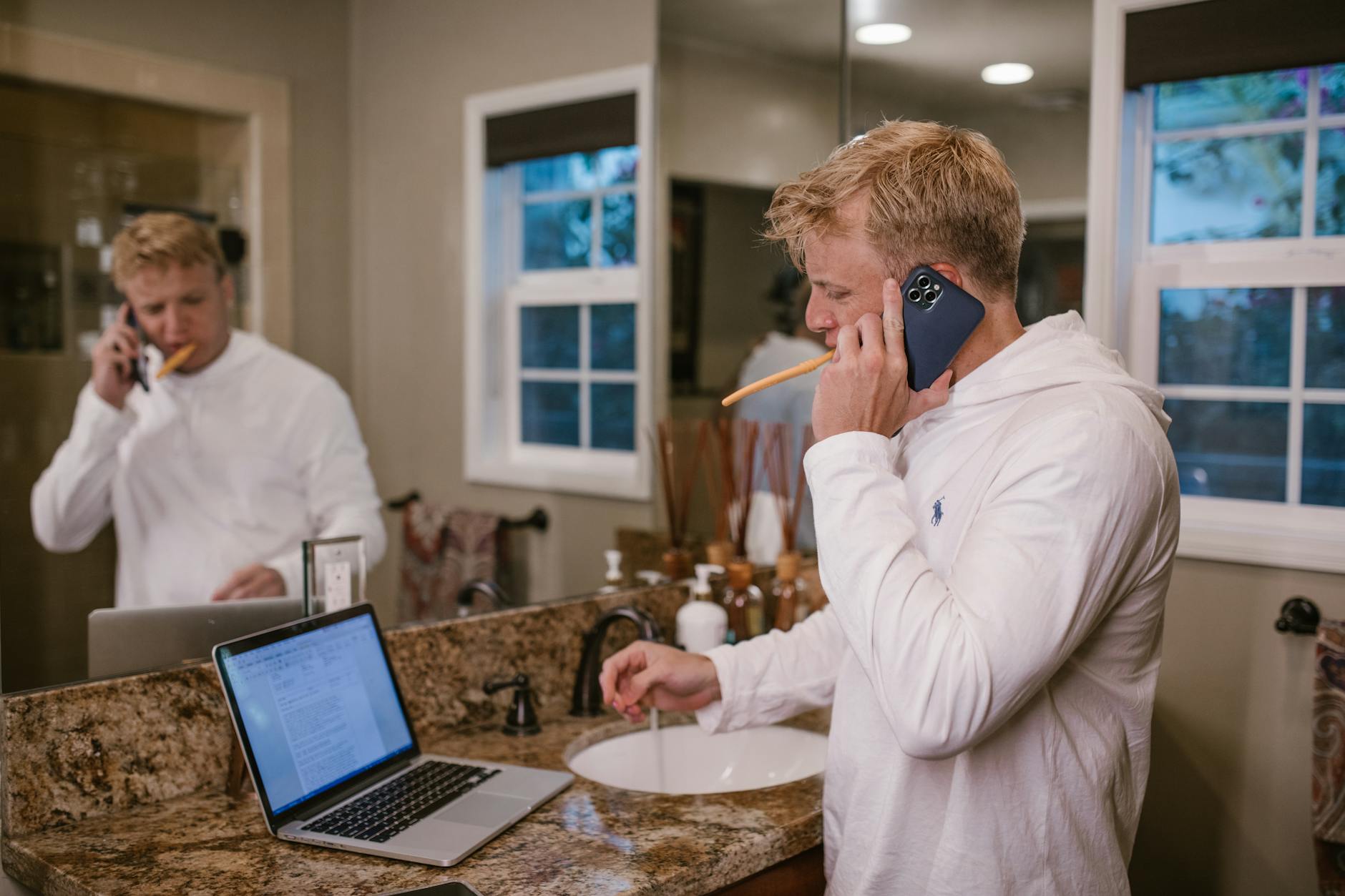Smartphone In Bathroom