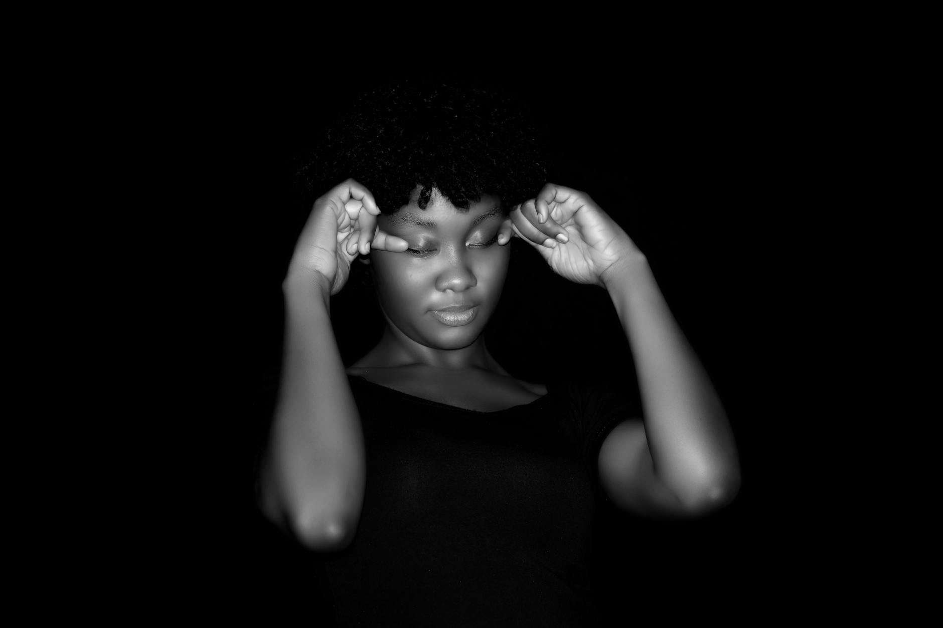 Person Scratching Eye