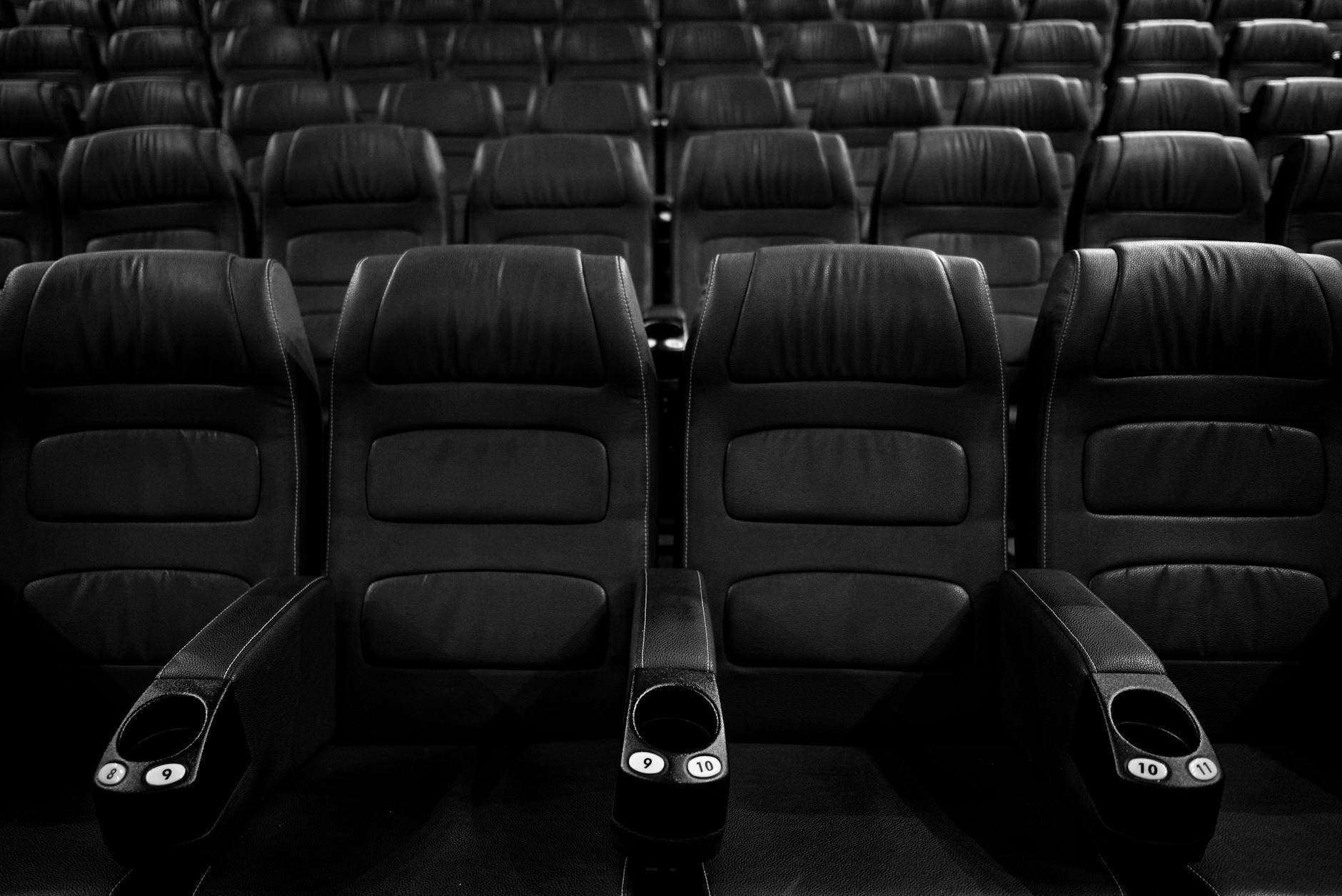 Empty Movie Theater Front Row