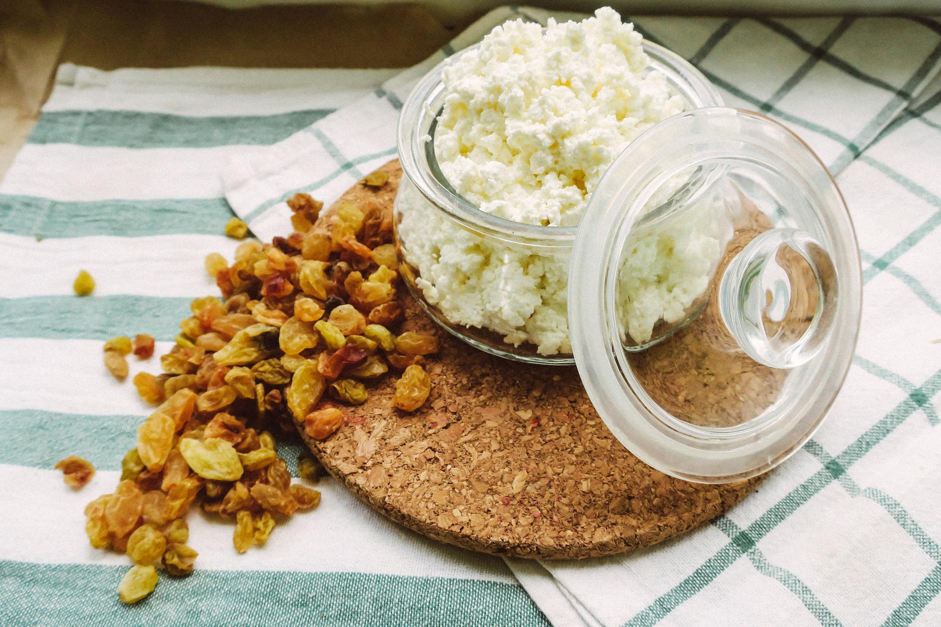 Cottage Cheese With Flaxseeds Healthy Snack