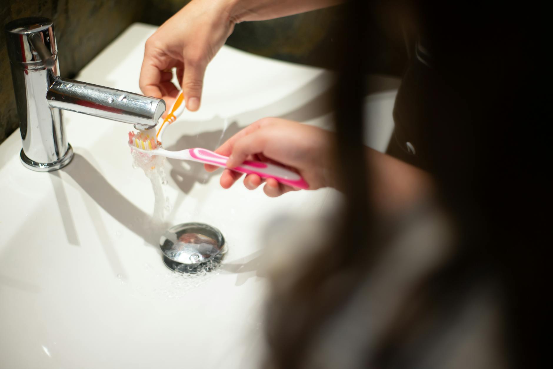 Toothbrush And Water