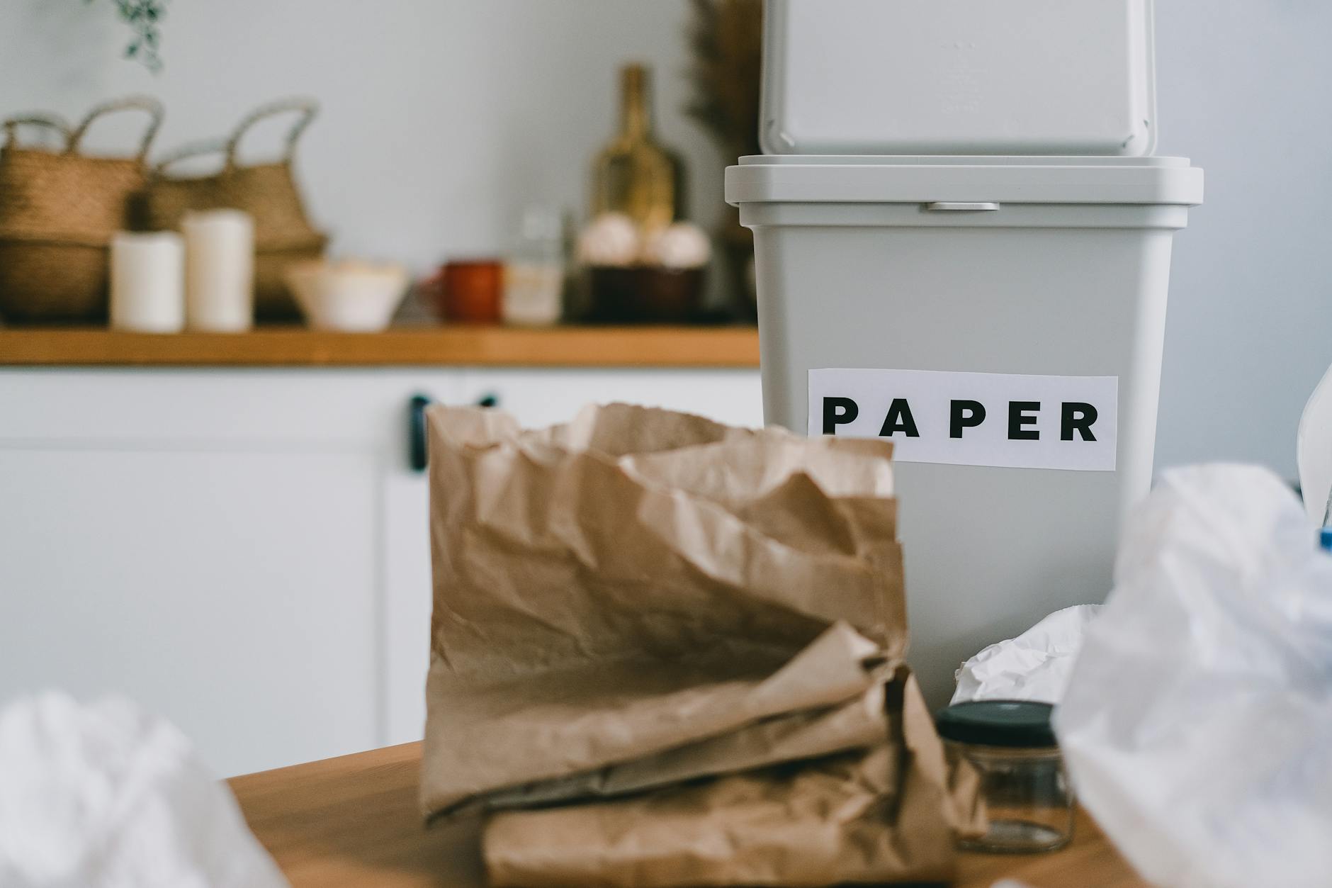 Cluttered Kitchen Drawer With Paper Napkins