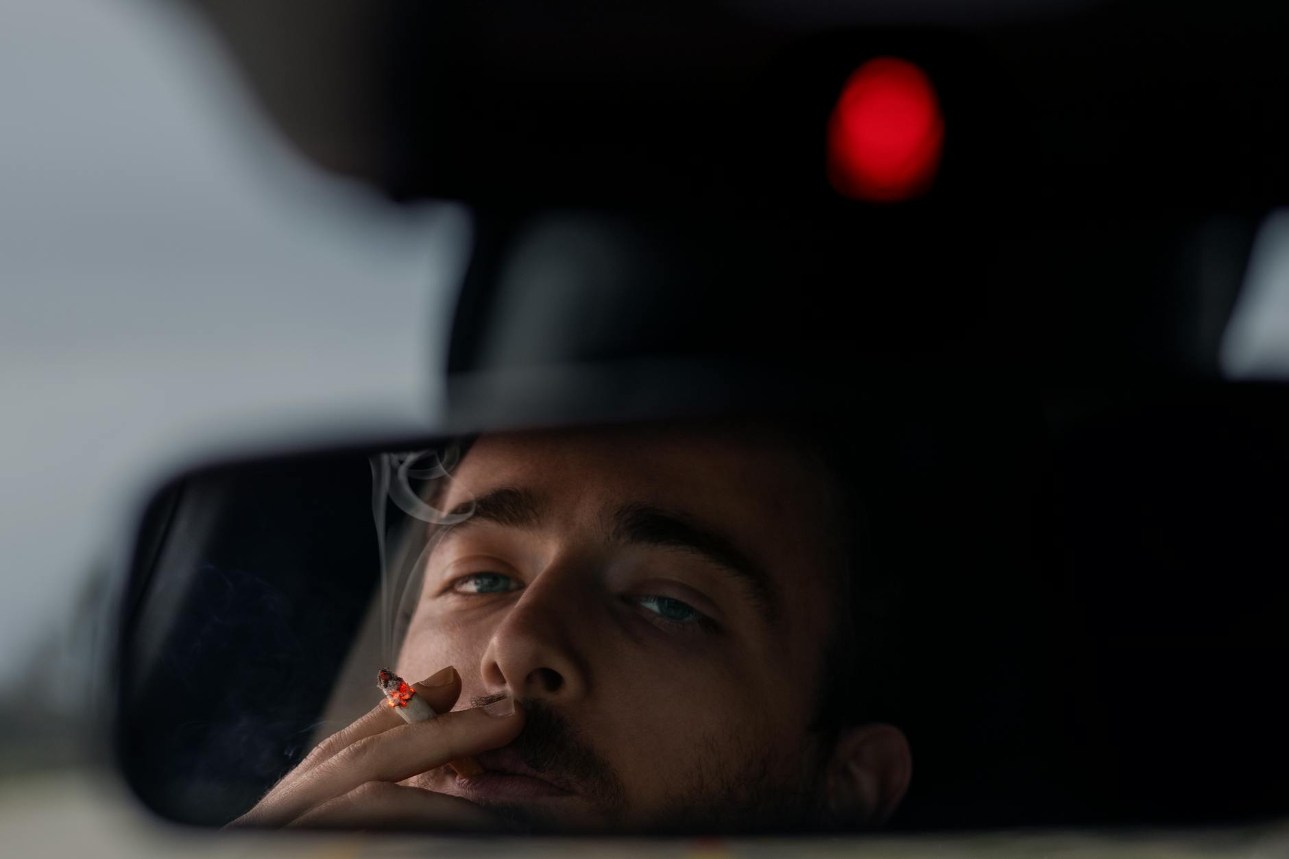 Cigarette Smoke Inside Car