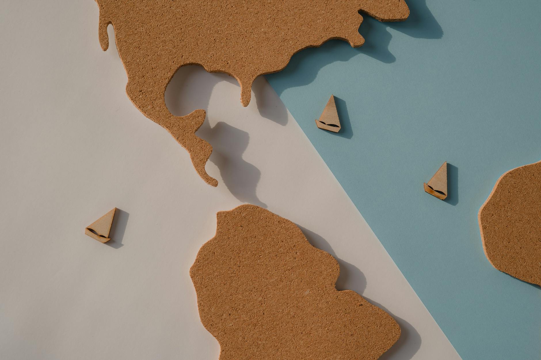 Cork Board World Map DIY Home Decor