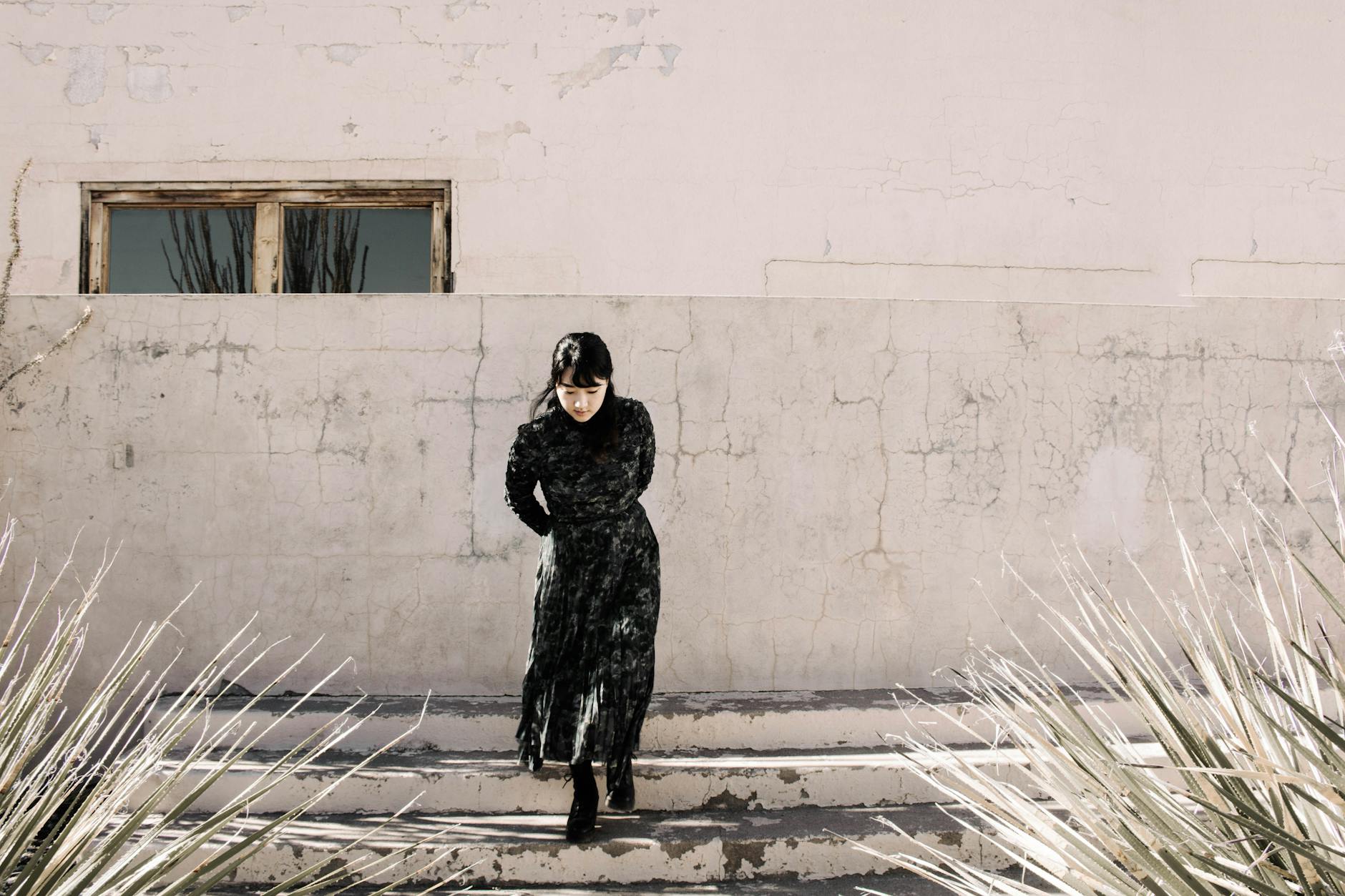 Looking Down While Walking