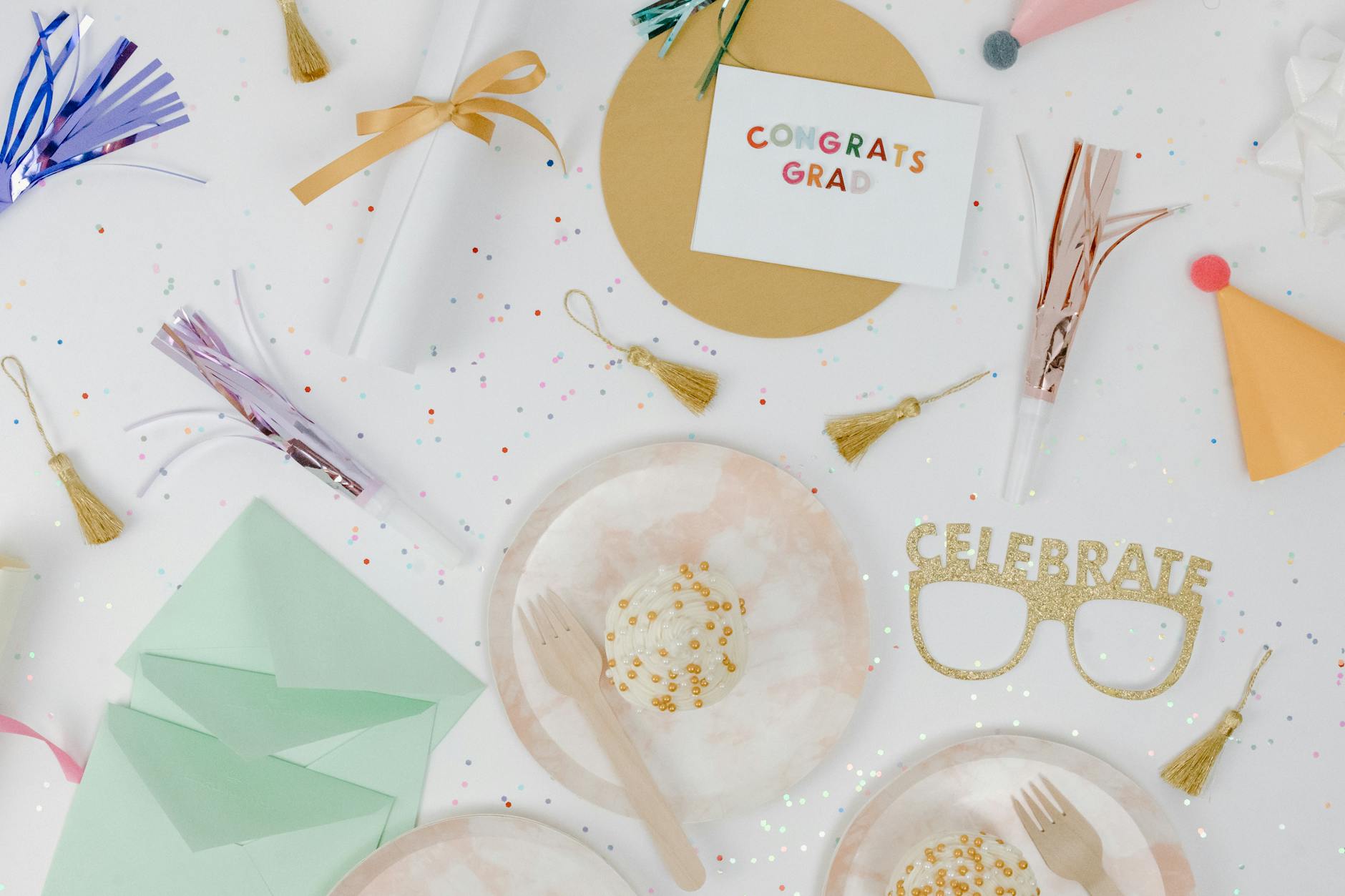 Leftover Party Supplies Crumbled Napkins Paper Plates Messy Pantry