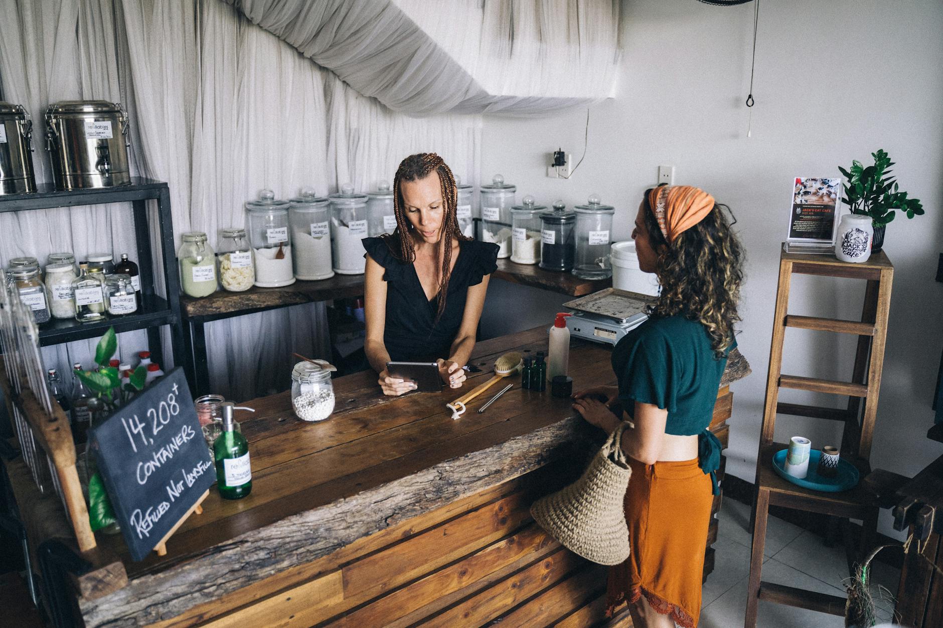 Thrift Store Shopping Reusable Bags