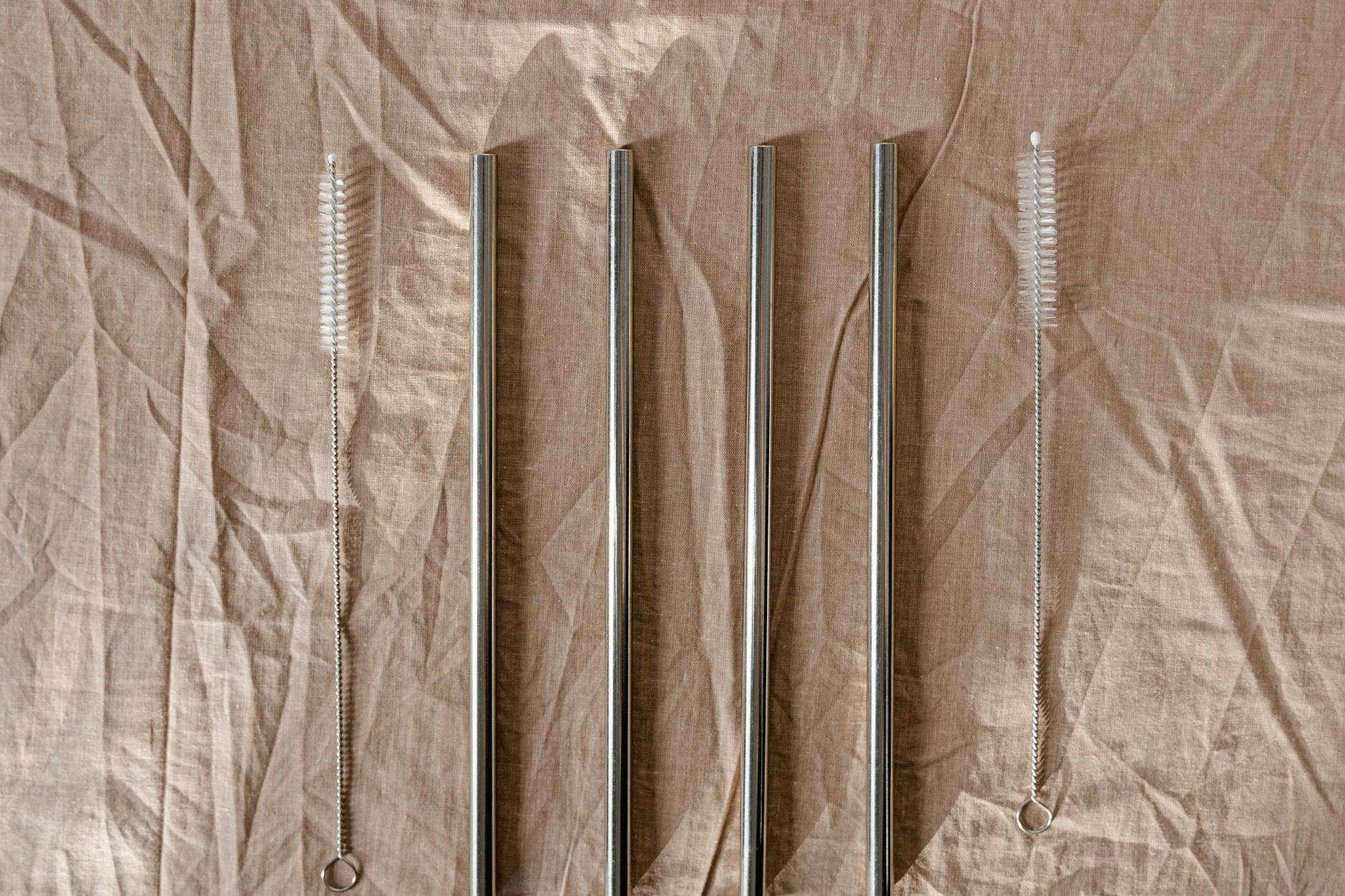 Cleaning Reusable Metal Silicone Straws