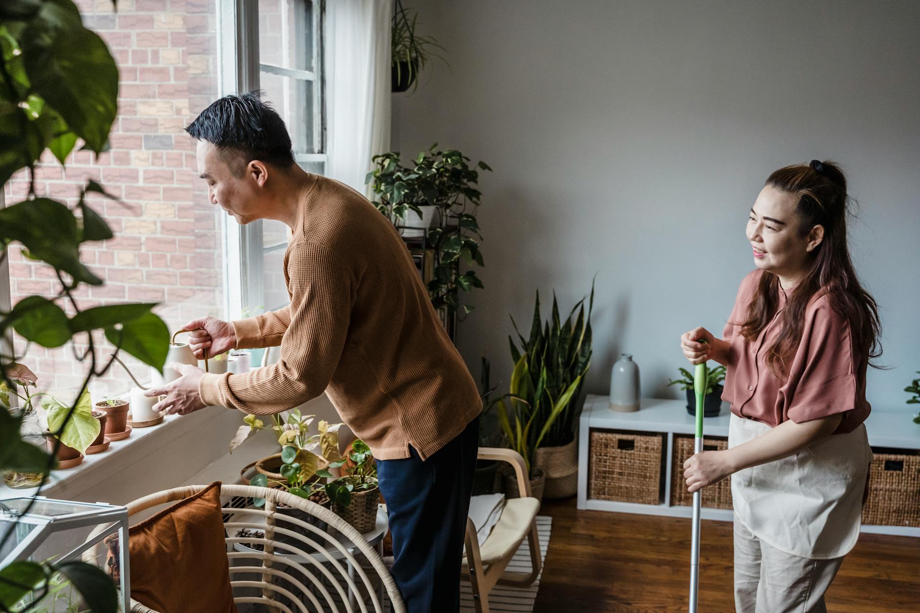 Couple Neglecting Household Chores