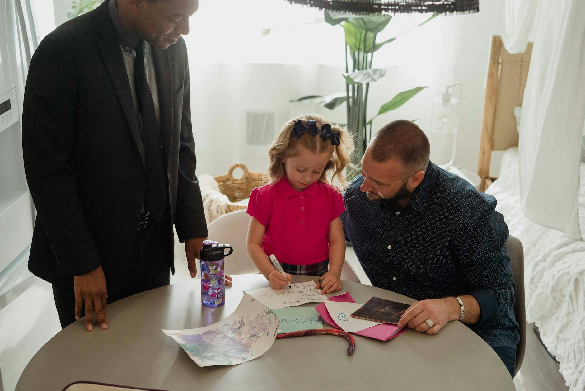 Man Spending Time With Family