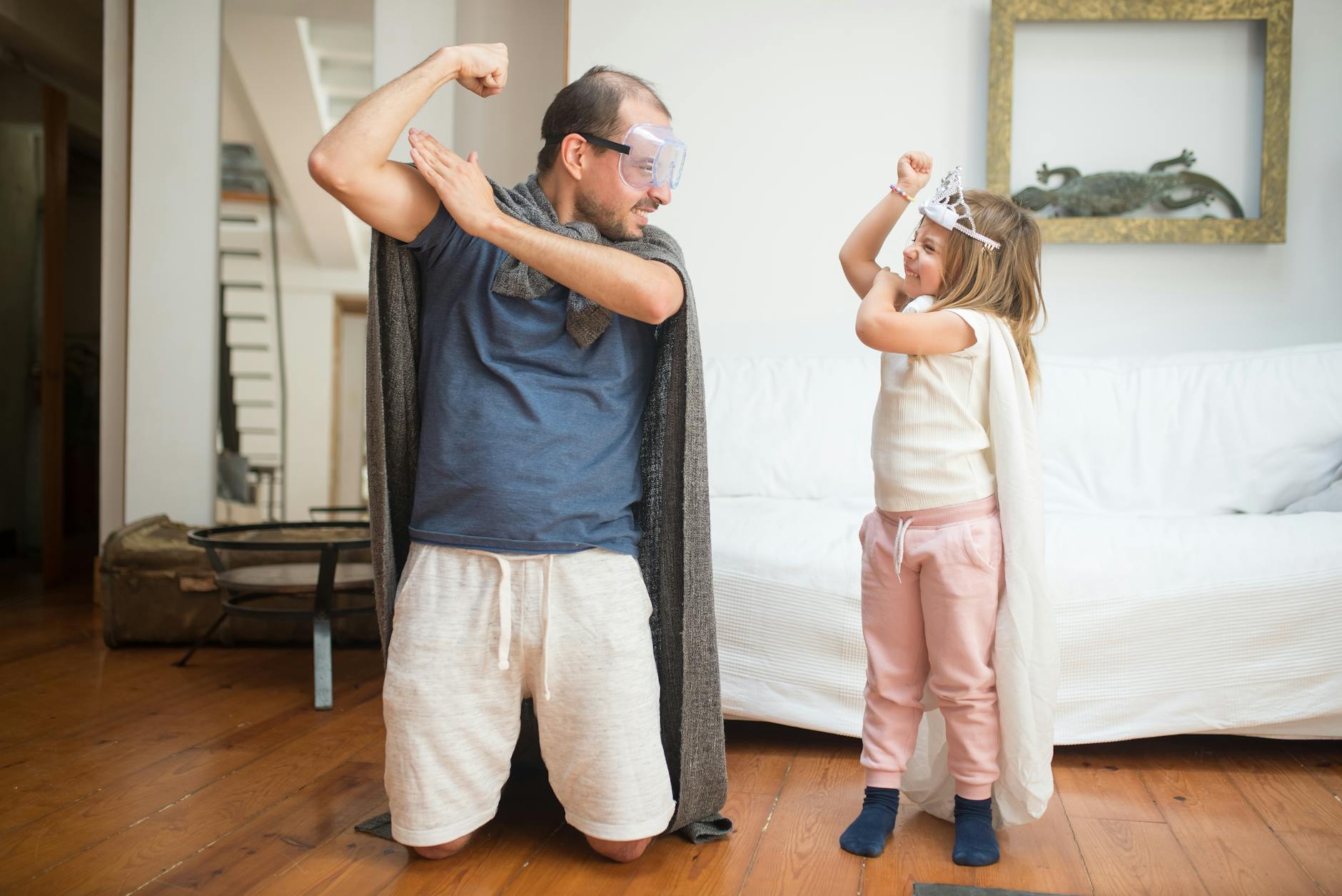 Father Daughter Roughhousing Play