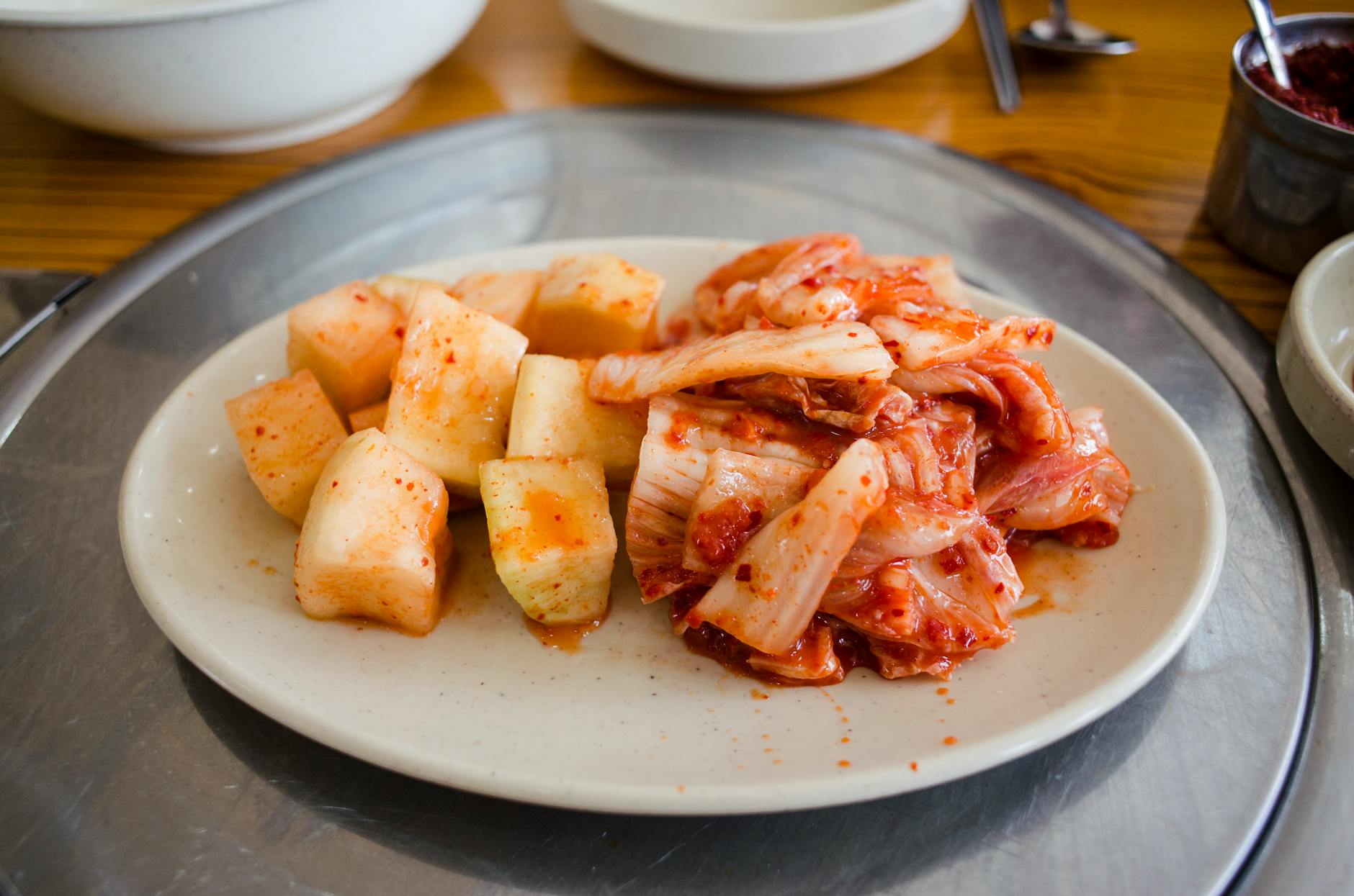 Healthy Gut Microbiome Probiotic Foods Sauerkraut Kimchi