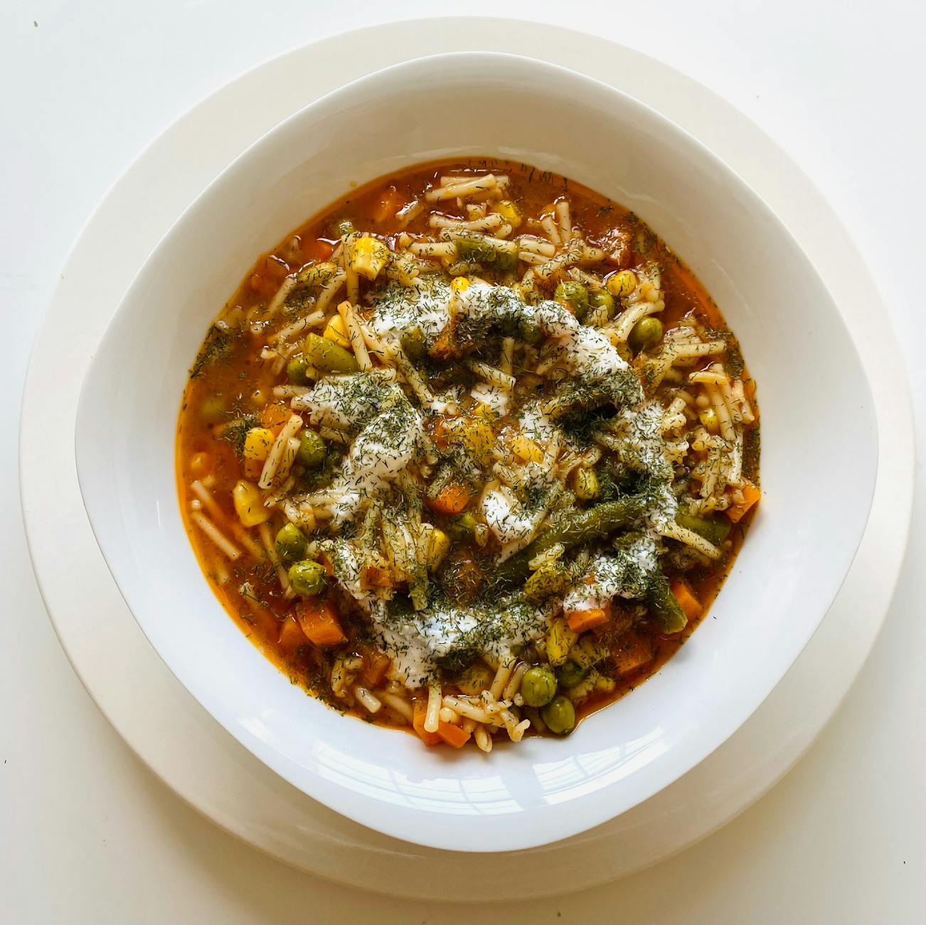 Hearty Minestrone Soup With Seasonal Vegetables And Beans