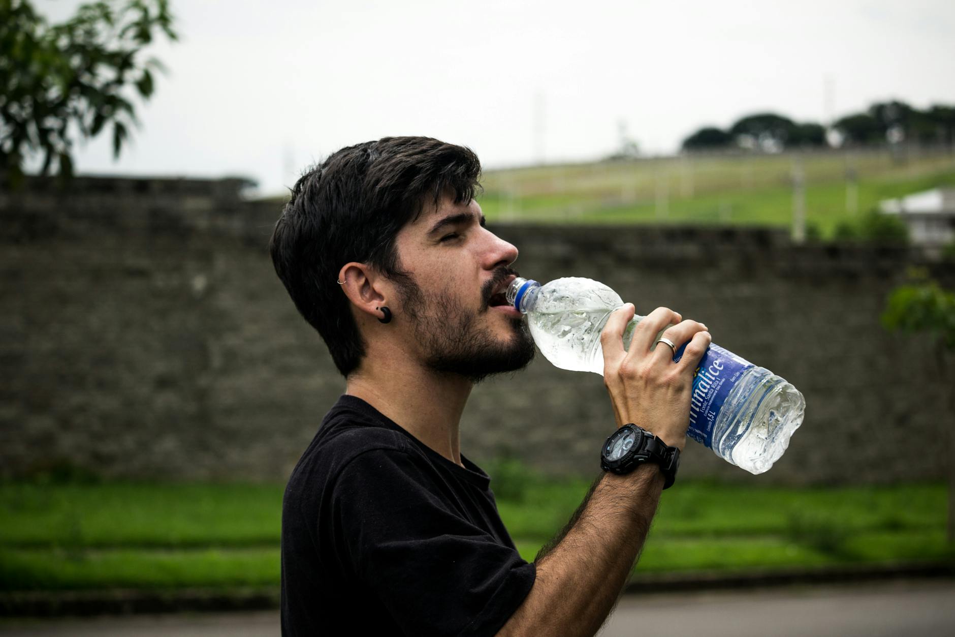 Person Drinking Water
