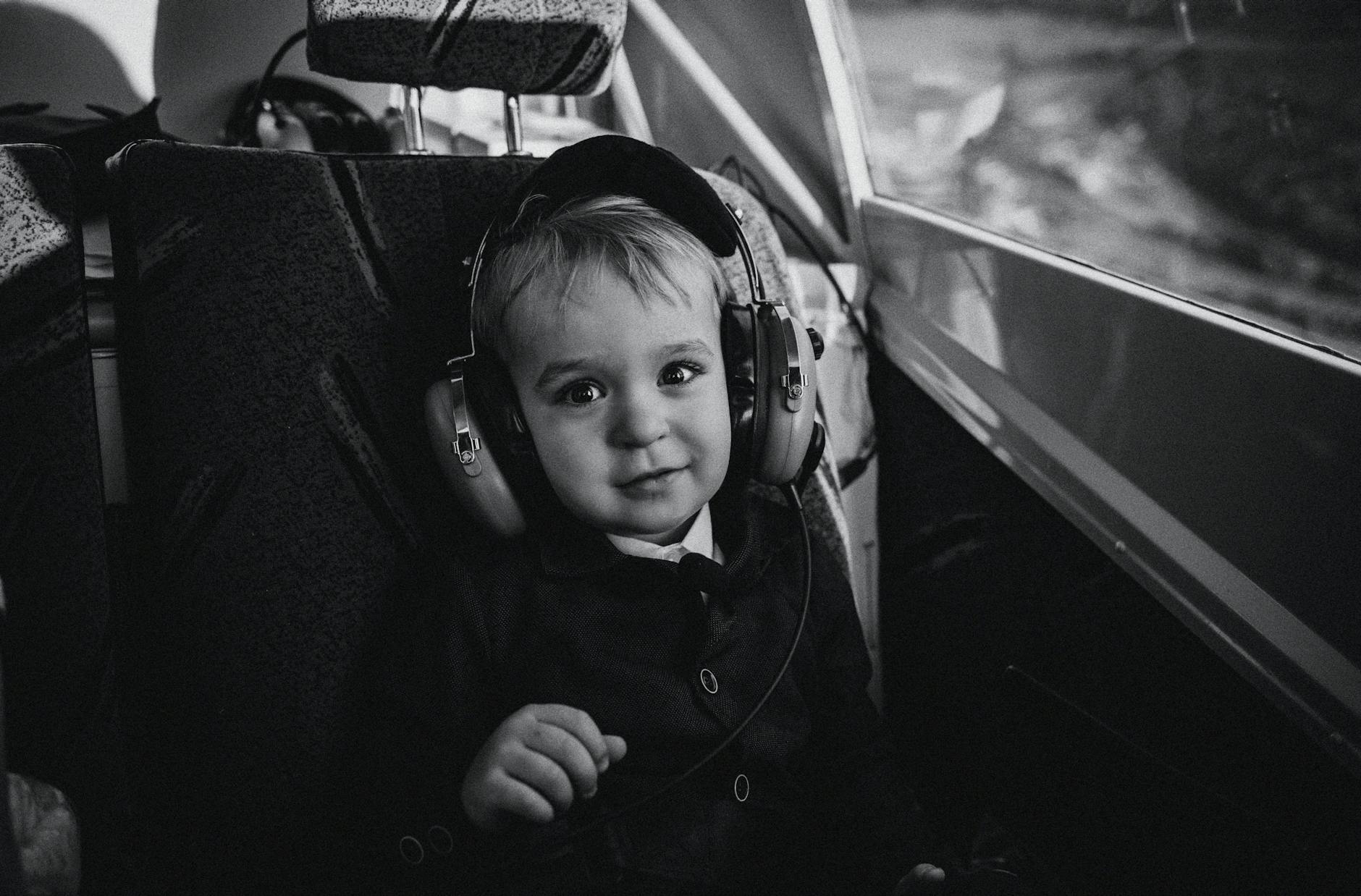 Child Kicking Seat on plane