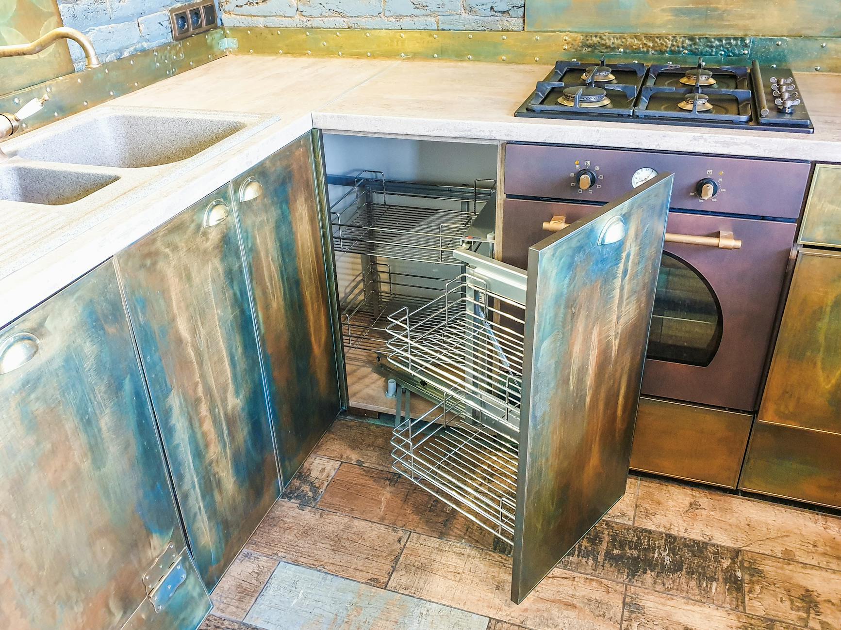 Pull-out Wire Baskets Kitchen Organization